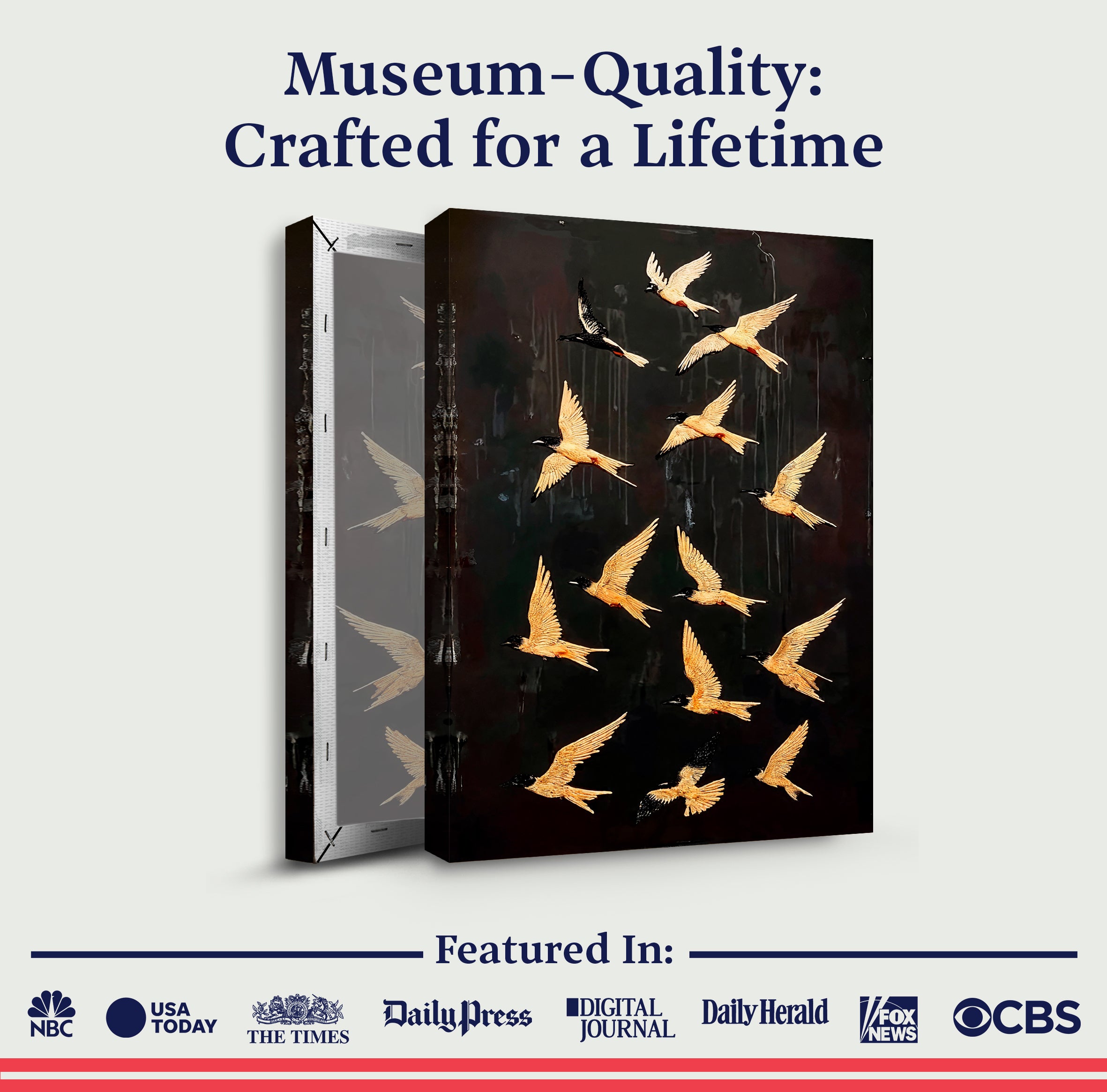 Abstract Flying Swallow Wall Art on sale at MyriadMart