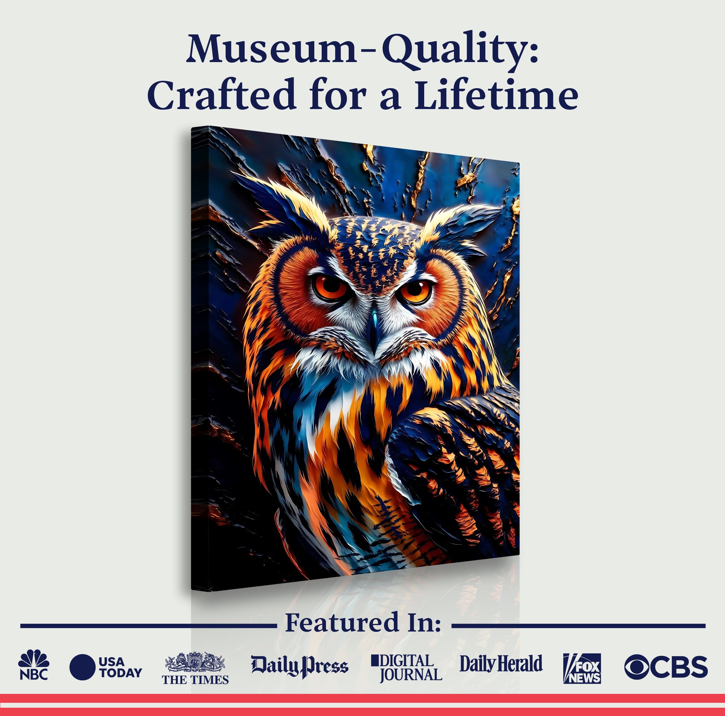 Abstract Owl Wall Art on sale at MyriadMart