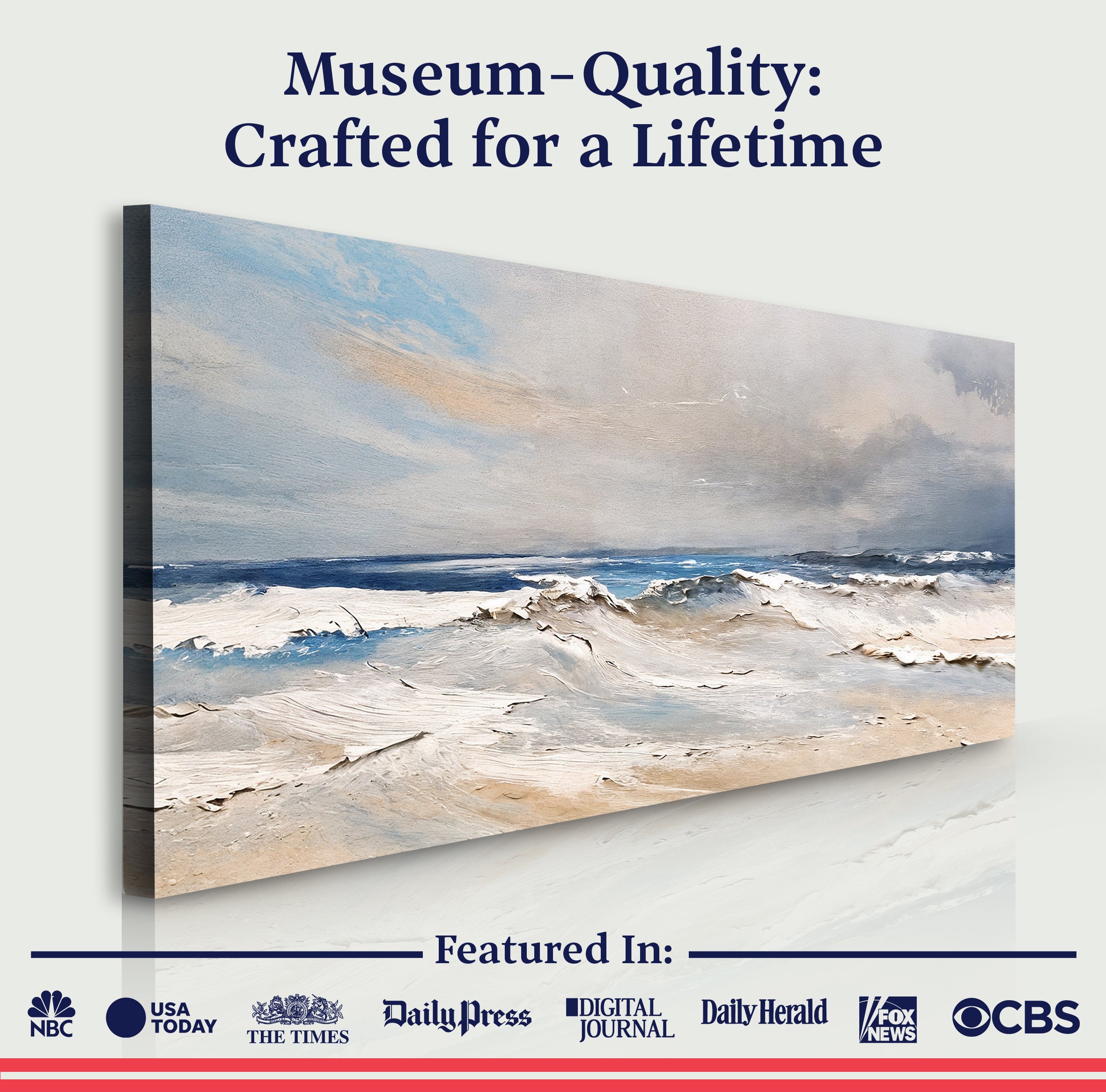 Serene Ocean Wave Coastal Wall Art IX on sale at MyriadMart