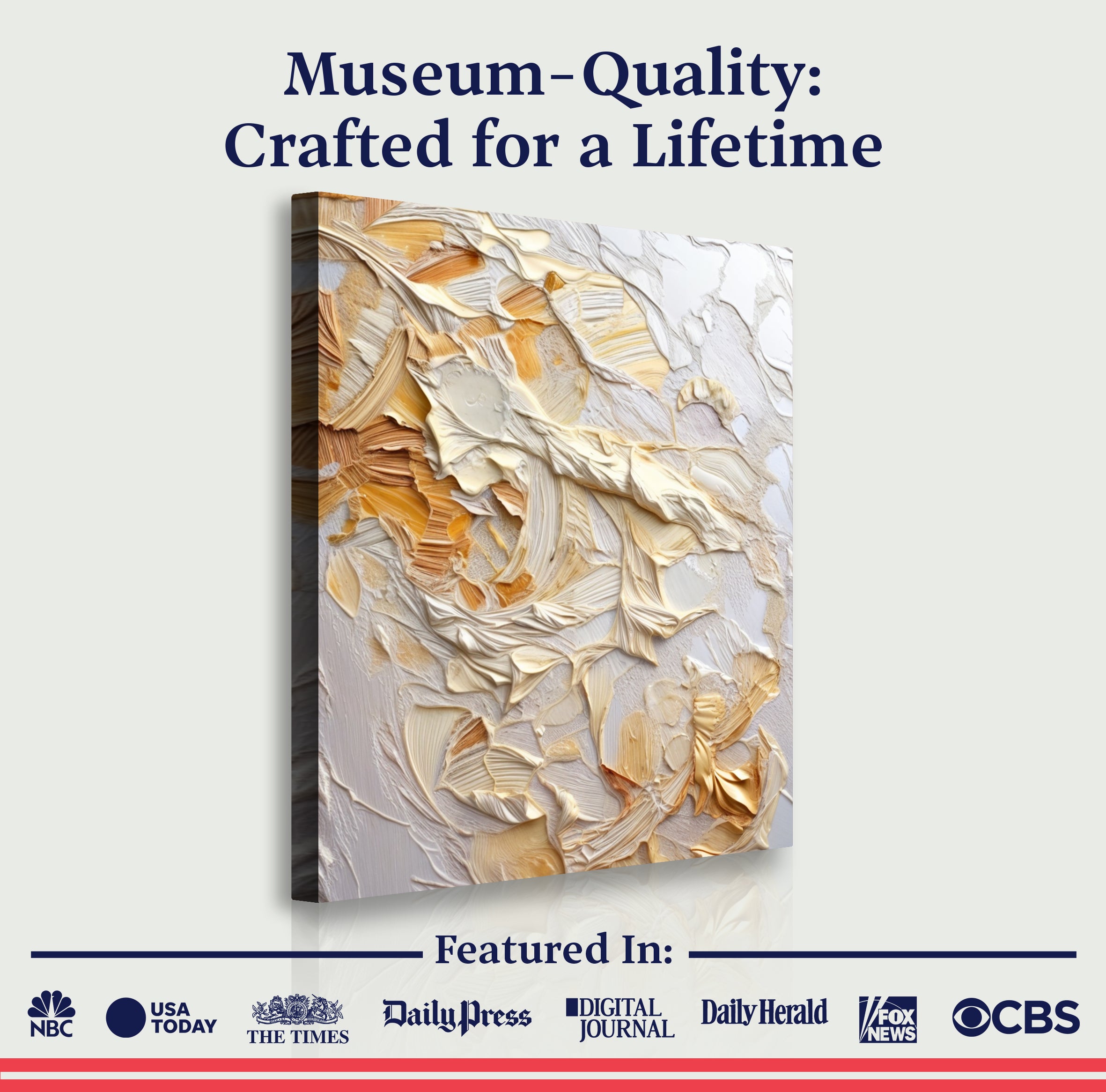 Minimalist Wave Abstract Impasto Wall Art on sale at MyriadMart