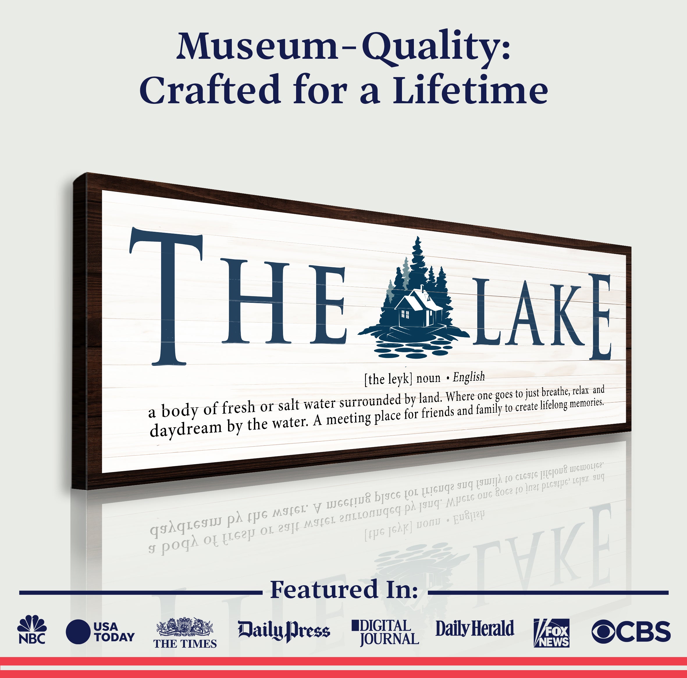 The Definition of Lake Sign II on sale at MyriadMart