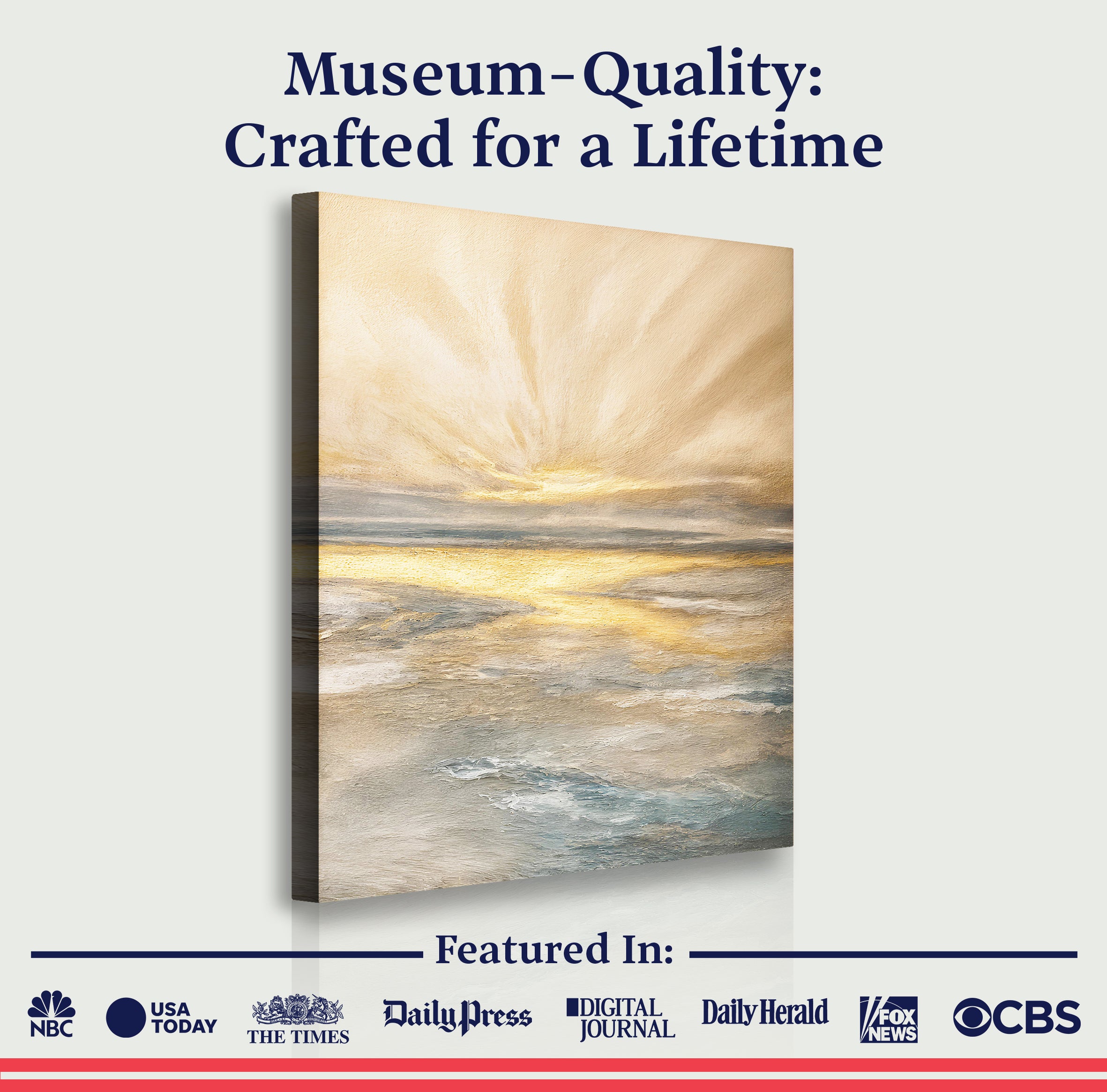 Abstract Sunrise By The Lakeside Wall Art on sale at MyriadMart