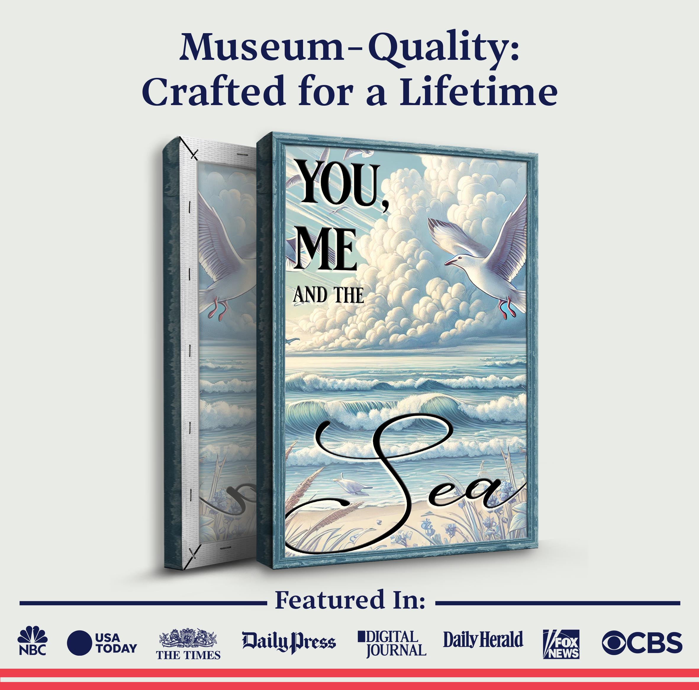 You Me and the Sea Coastal Sign IV on sale at MyriadMart