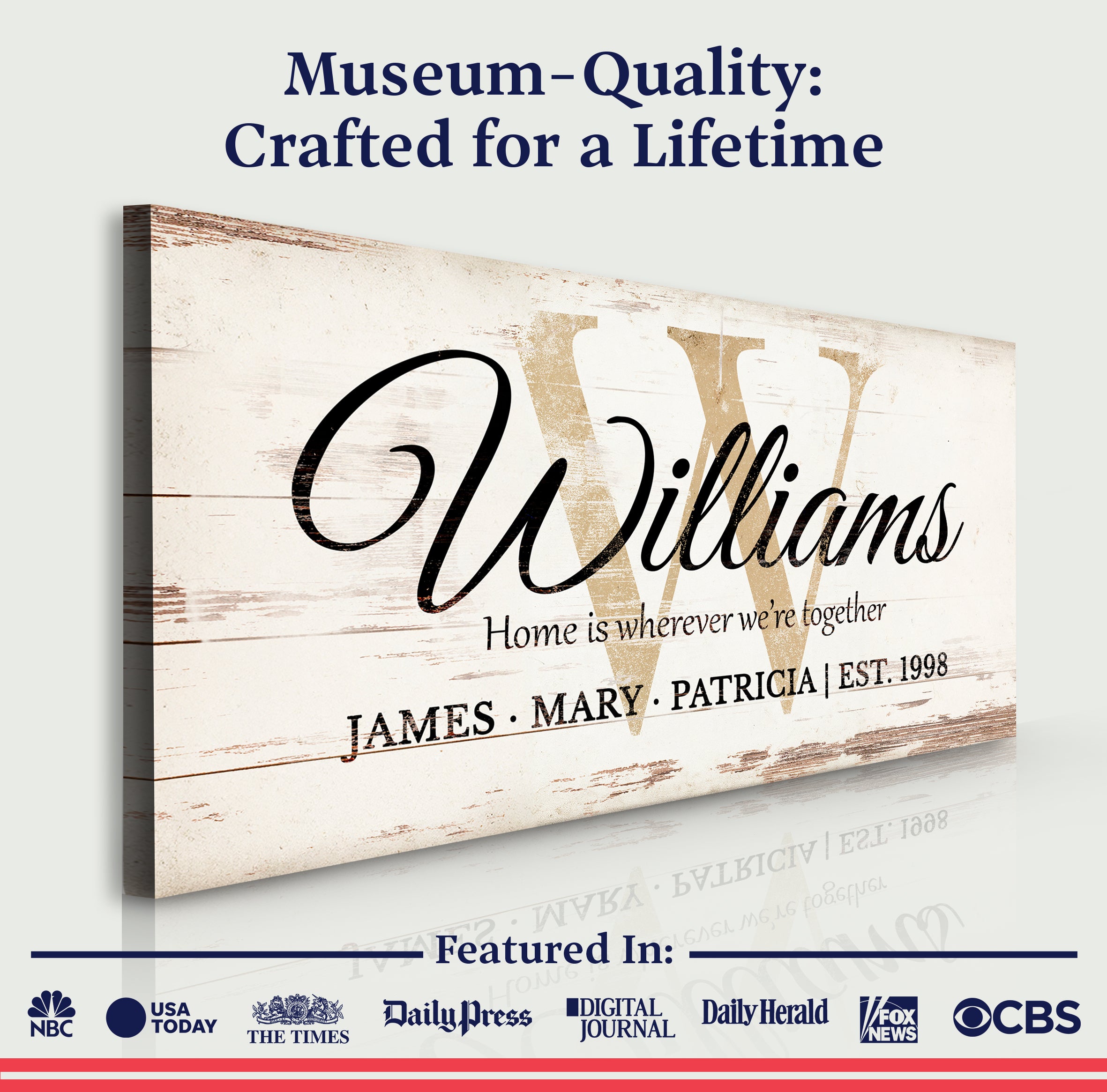 Personalized Family Sign XI on sale at MyriadMart