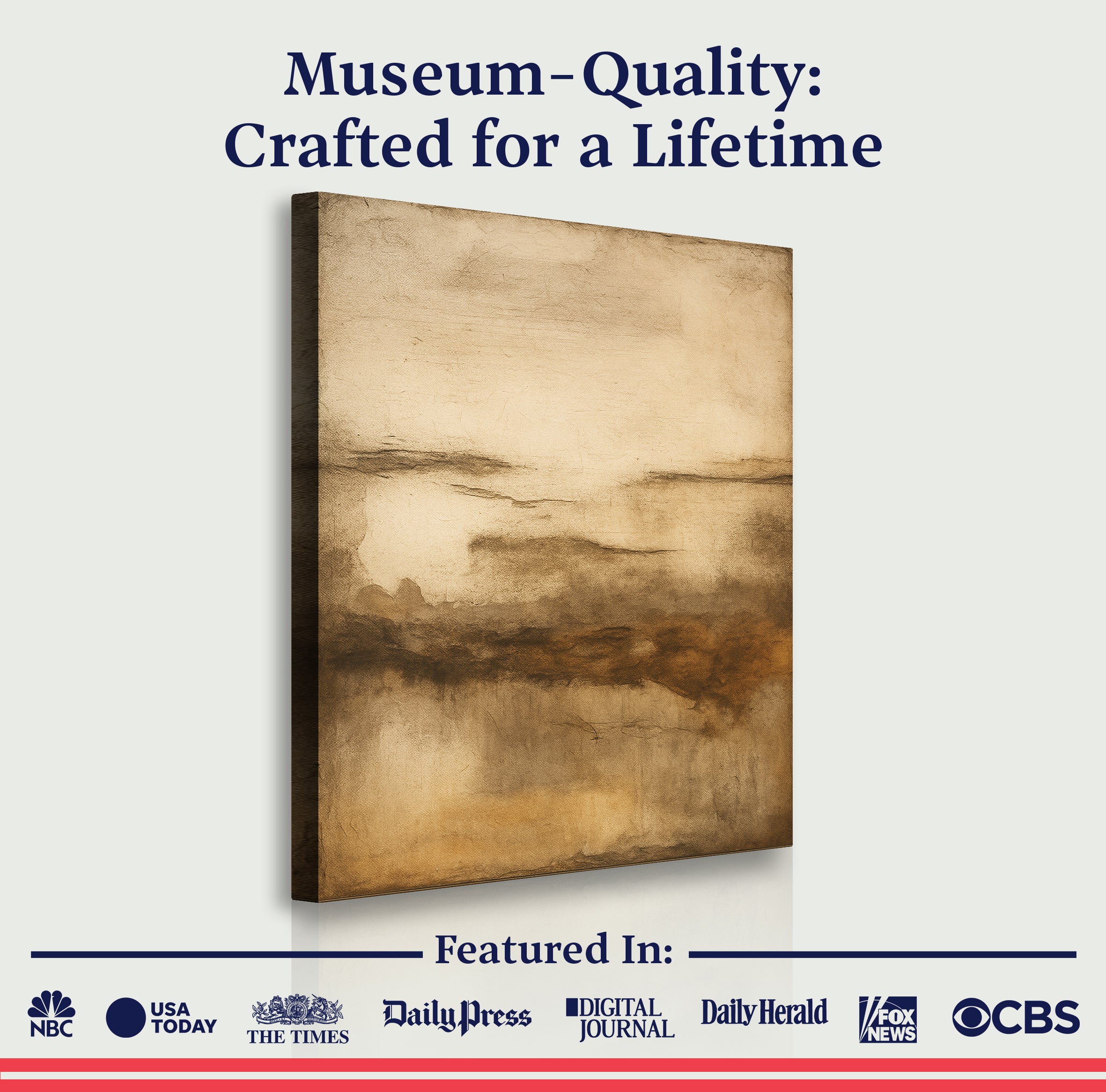 Neutral Abstract Impasto Wall Art on sale at MyriadMart