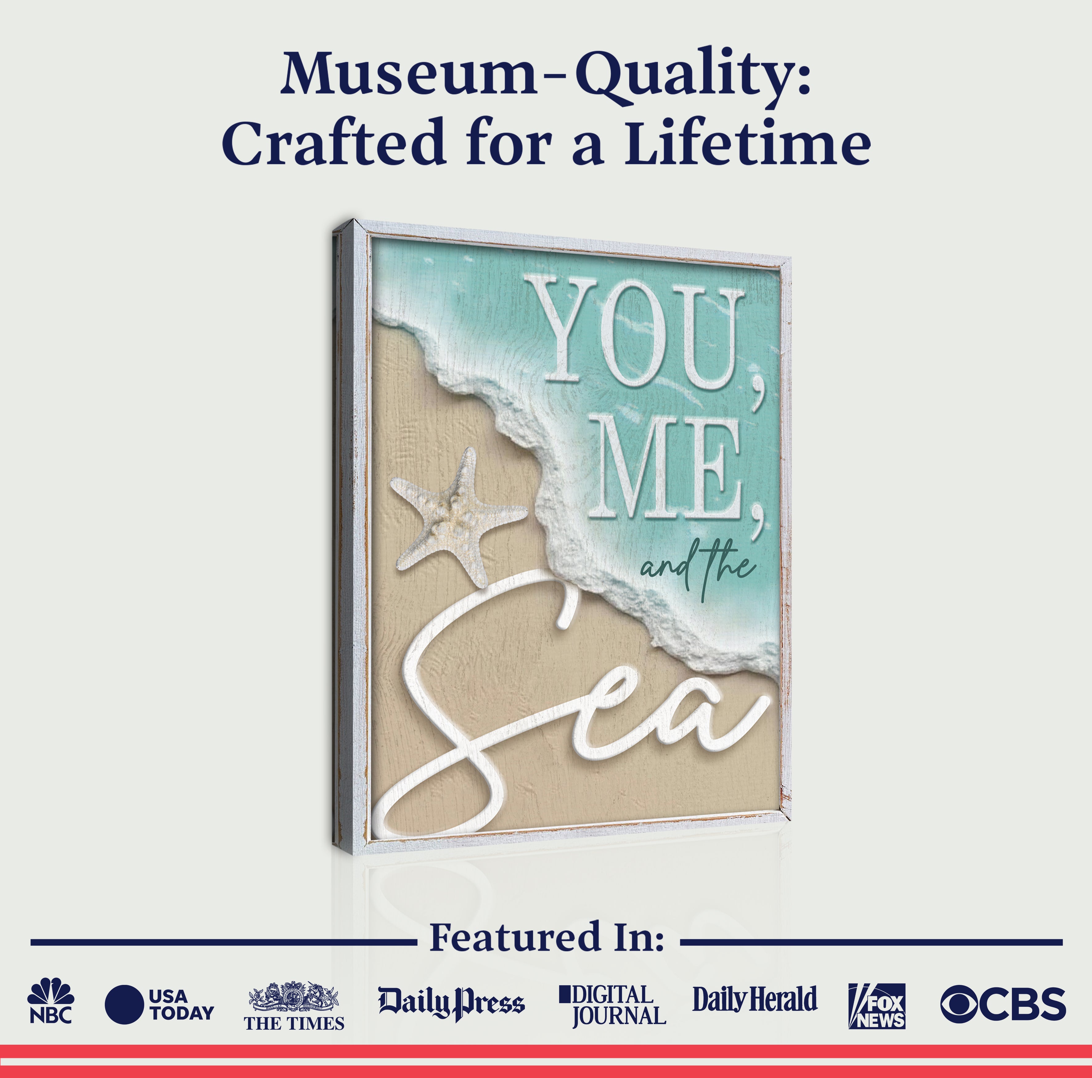 You Me and the Sea Coastal Sign VI on sale at MyriadMart