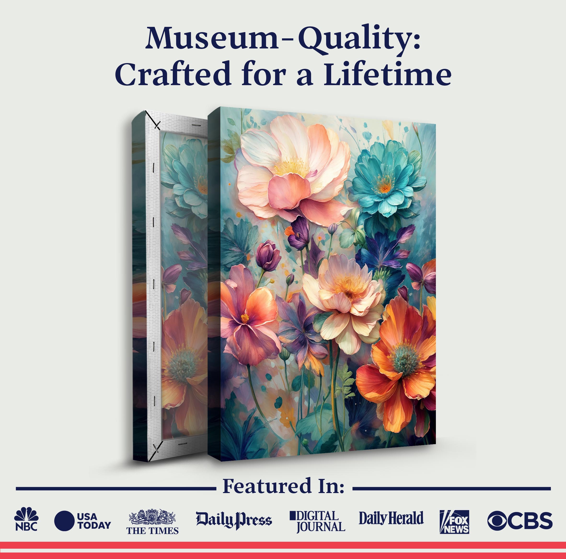 Spring Bouquet Impasto Wall Art on sale at MyriadMart