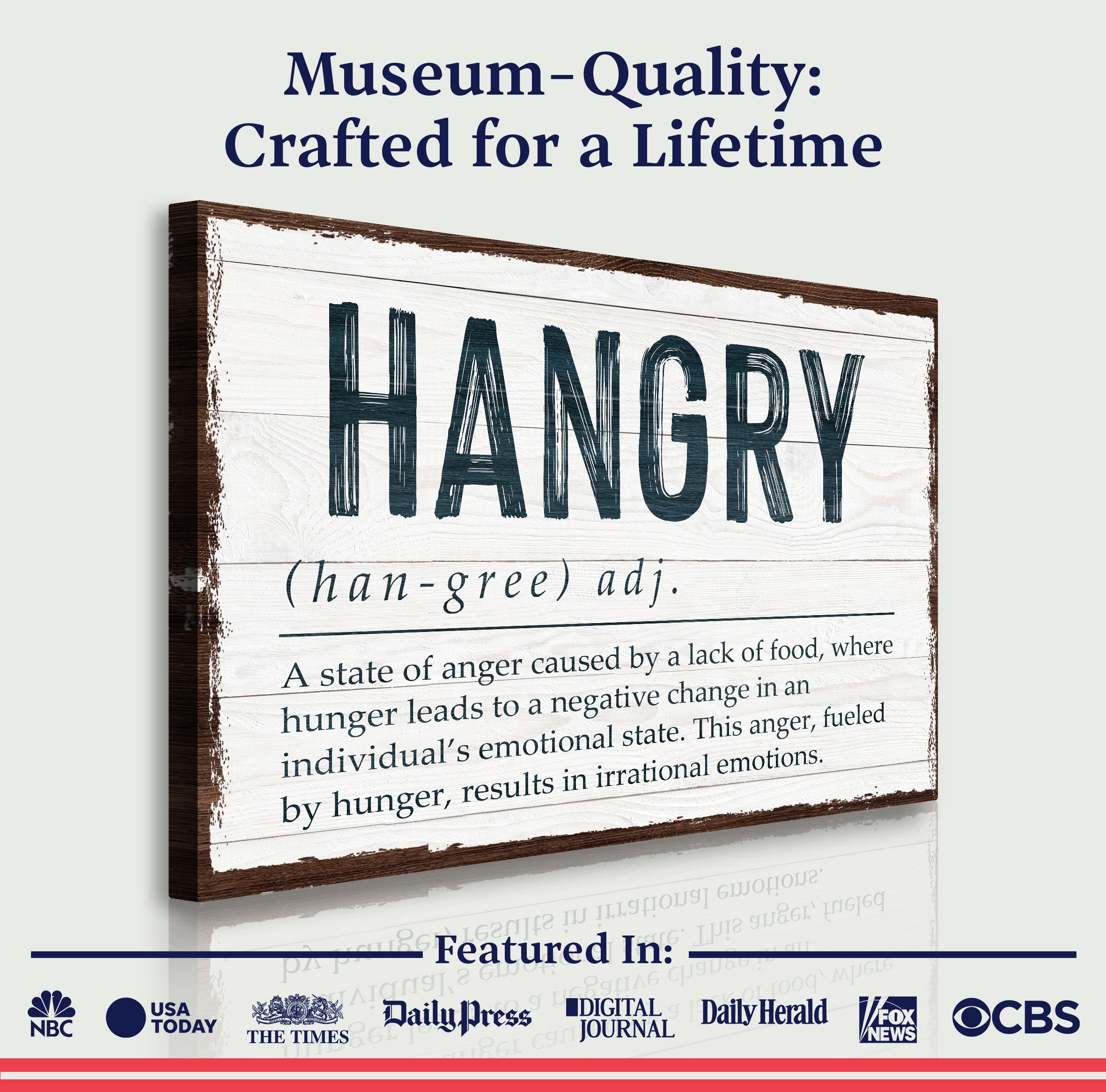 Hangry Kitchen Sign II on sale at MyriadMart