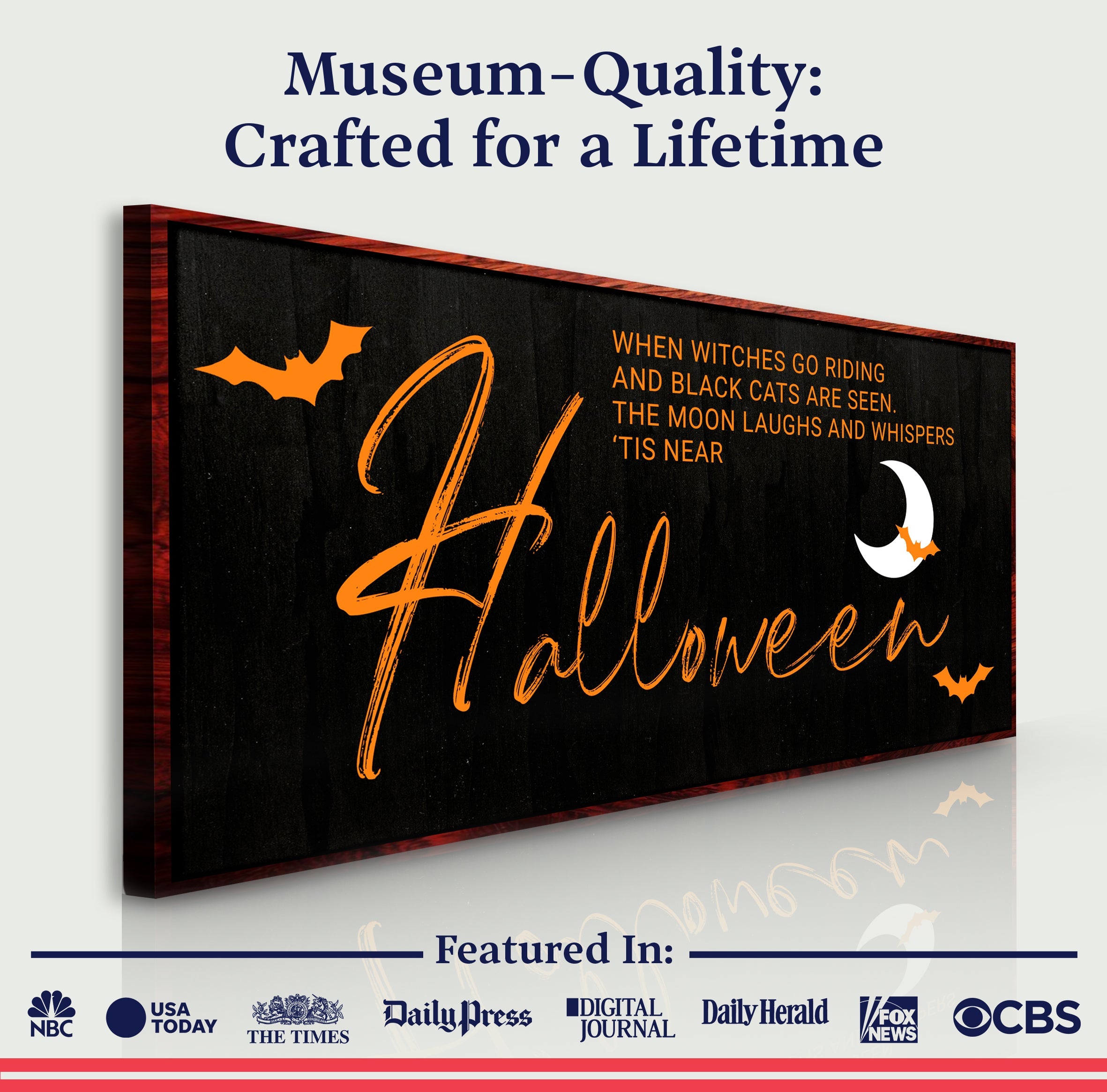 When Witches Halloween Wall Sign on sale at MyriadMart