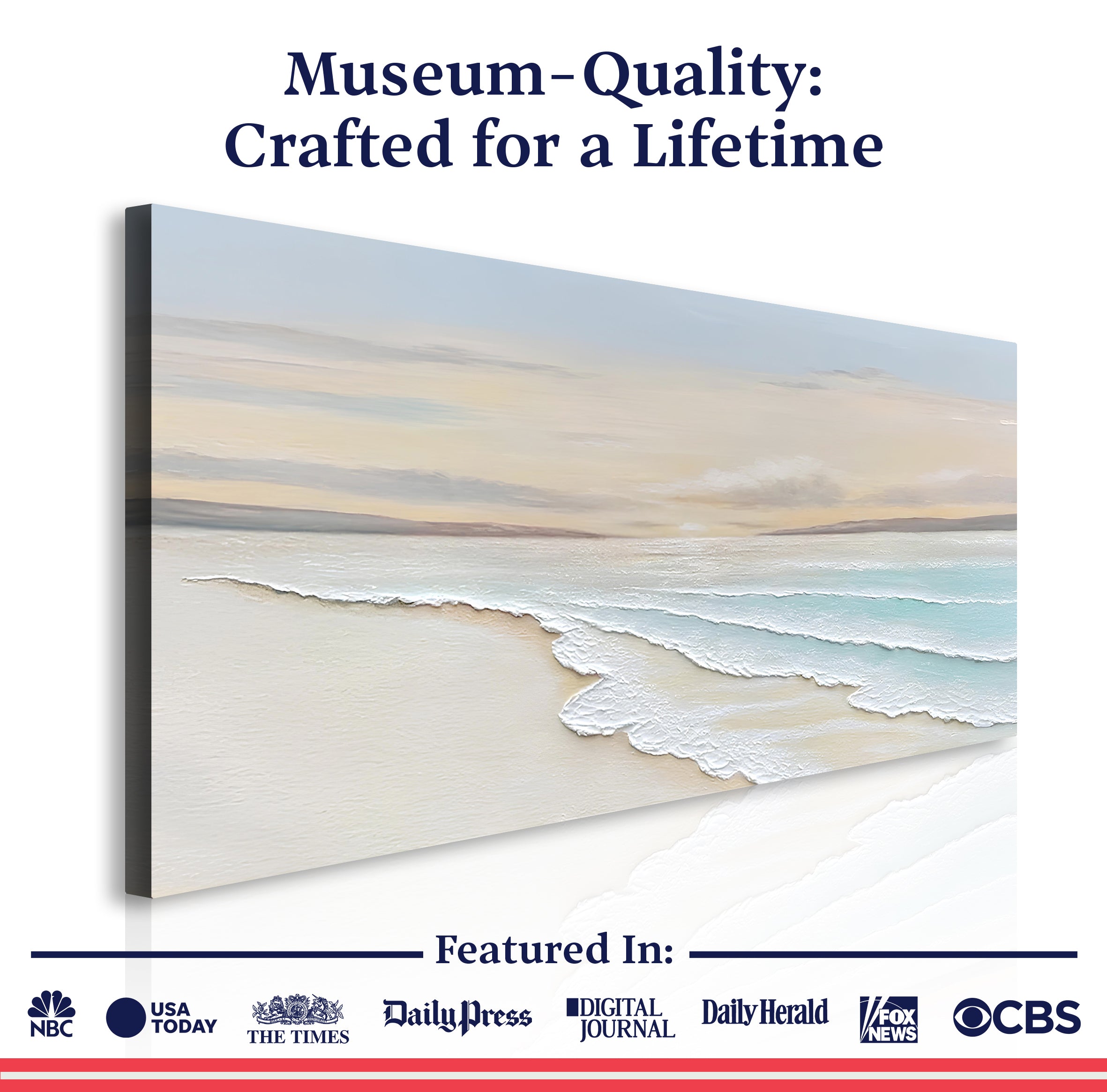 Serene Ocean Wave Coastal Wall Art IV on sale at MyriadMart