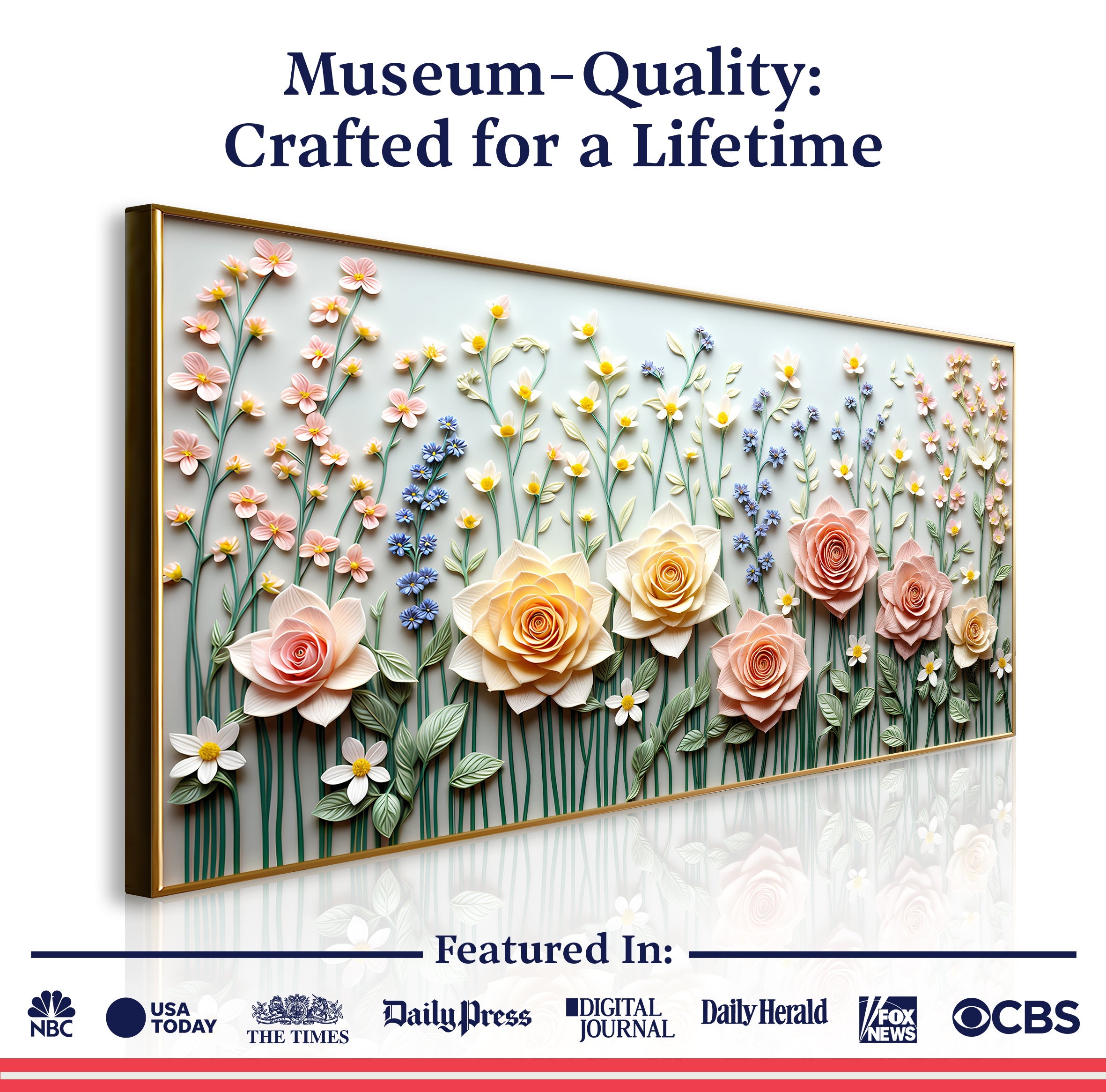 Garden Rhapsody Impasto Wall Art on sale at MyriadMart