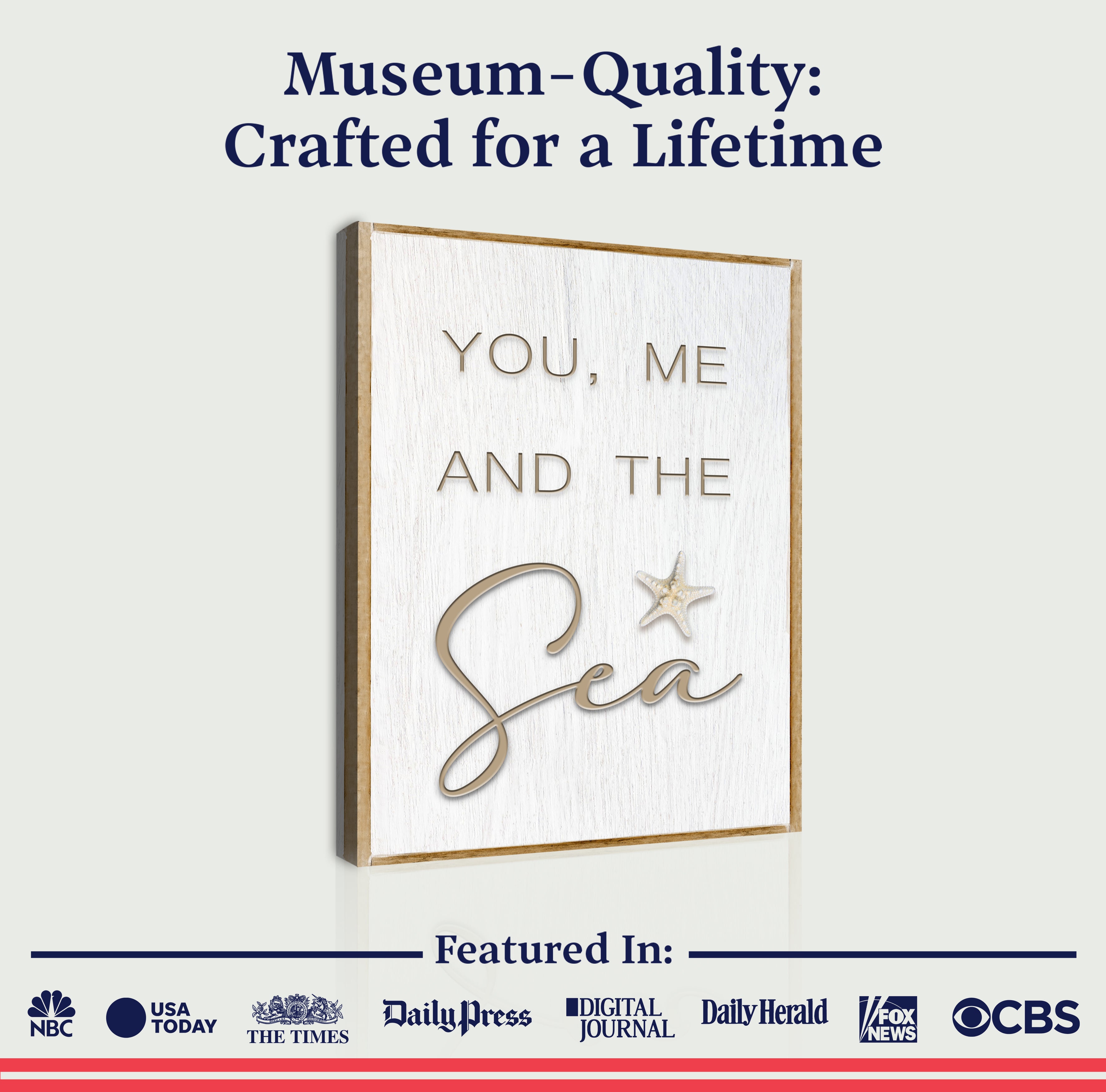 You Me and the Sea Coastal Sign V on sale at MyriadMart