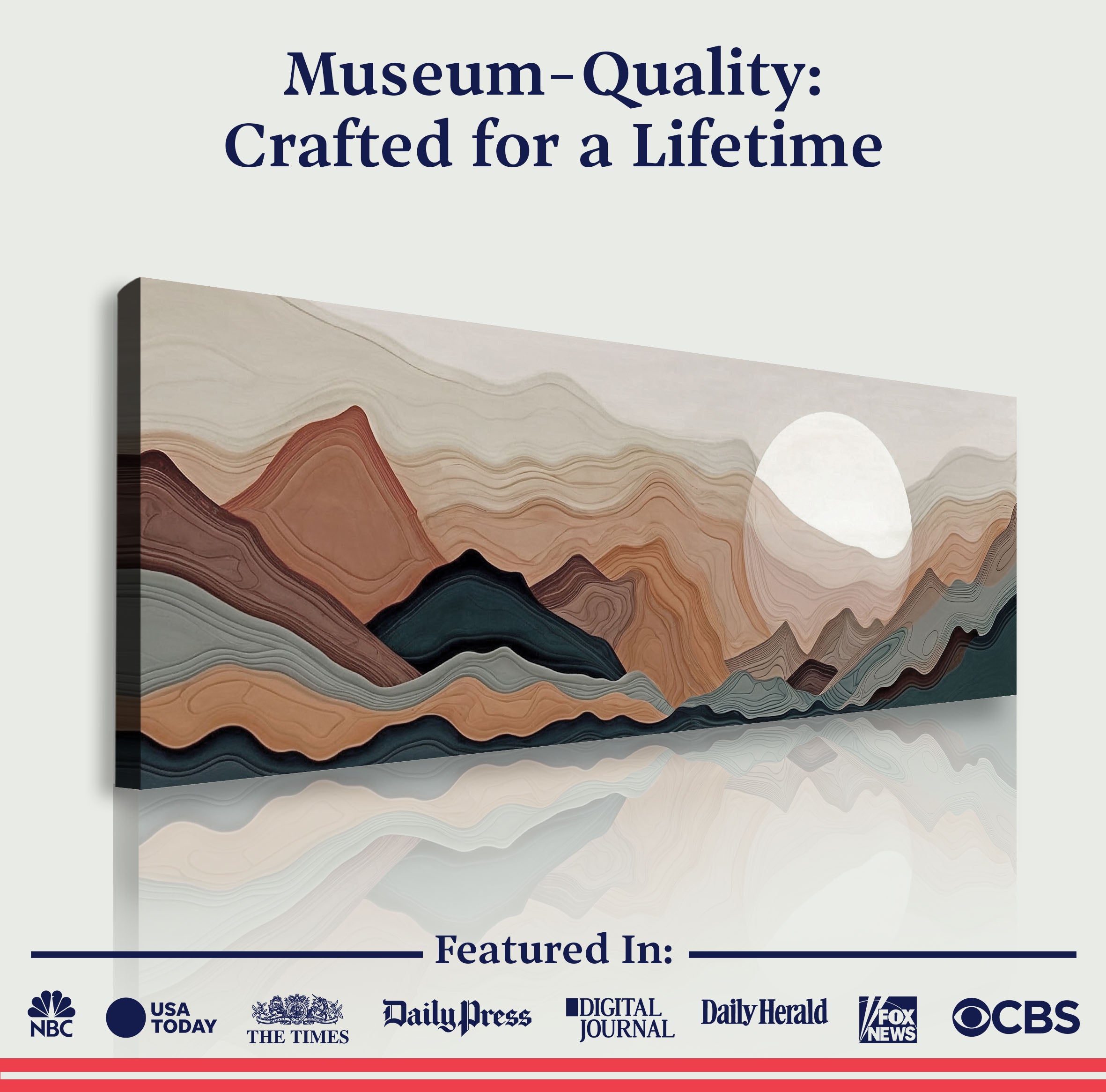 Abstract Mountains Landscape Wall Art on sale at MyriadMart