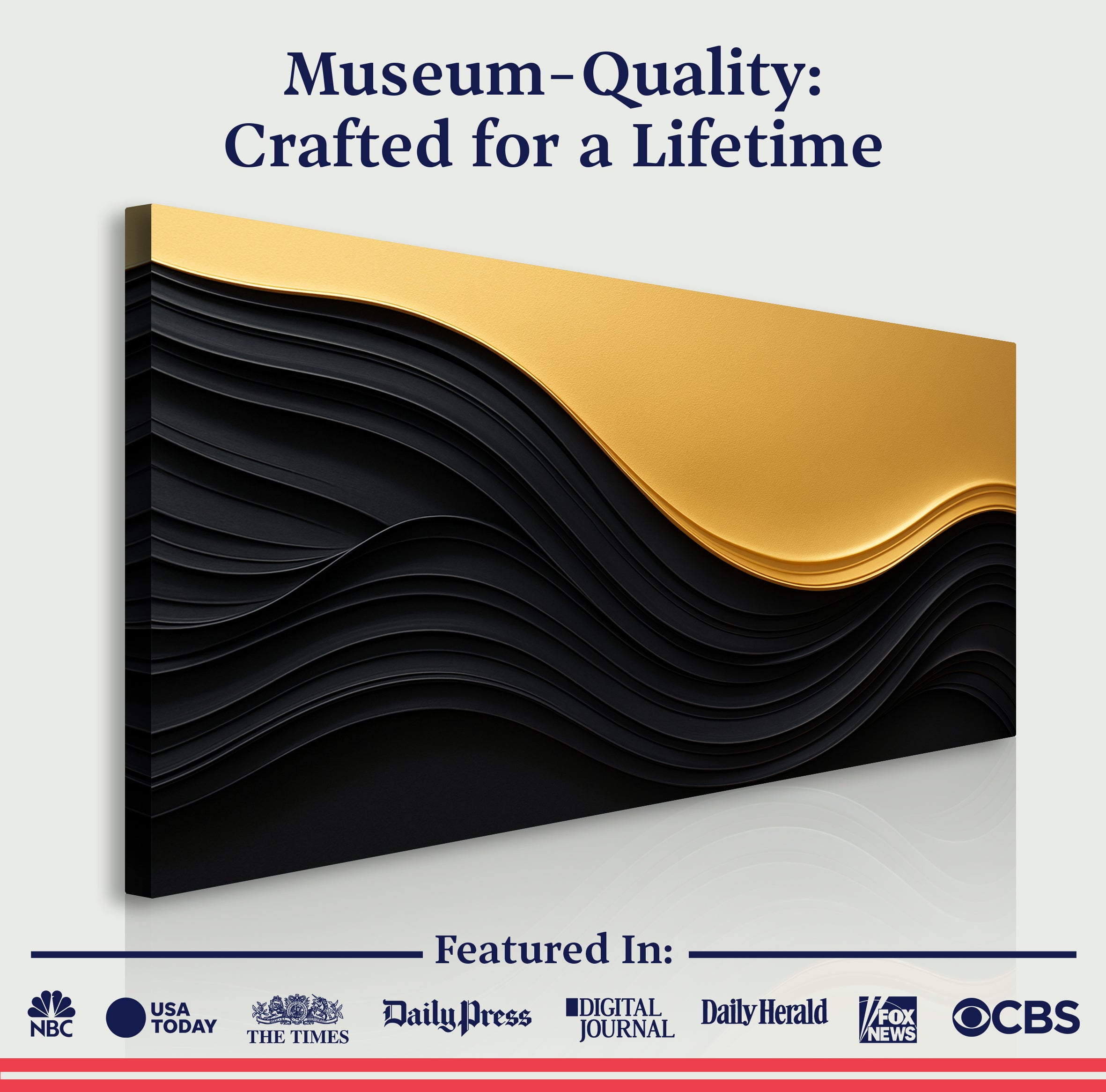 Black And Gold Minimalist Abstract VI on sale at MyriadMart