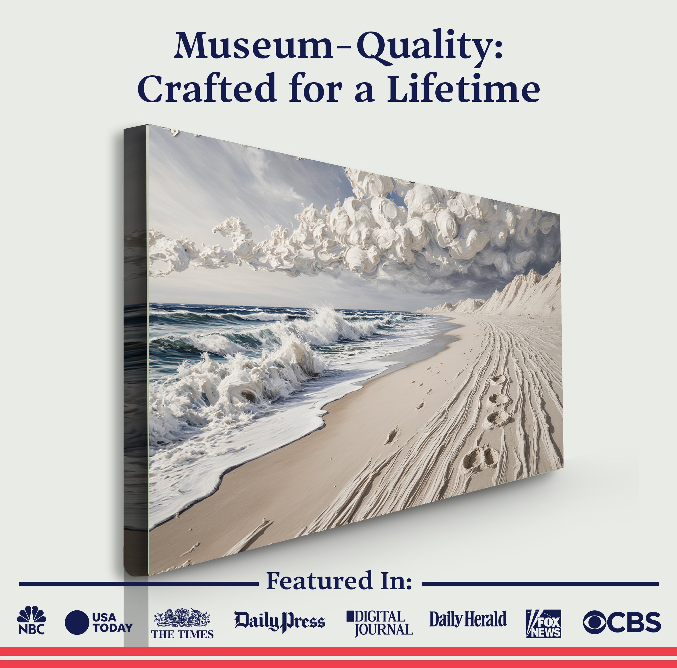 Footprints in the Sand Wall Art on sale at MyriadMart