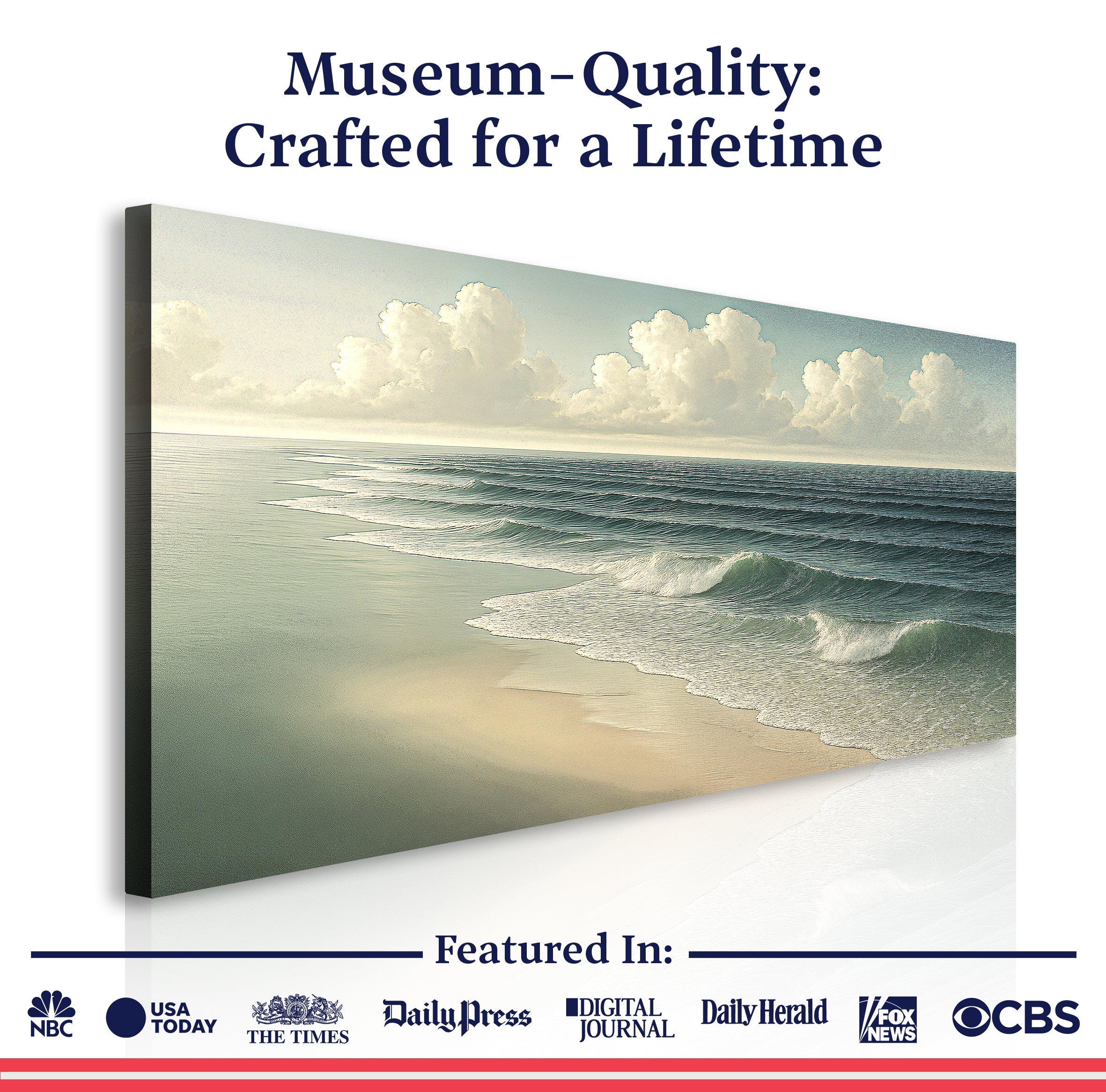 Beach Shoreline Coastal Wall Art VI on sale at MyriadMart