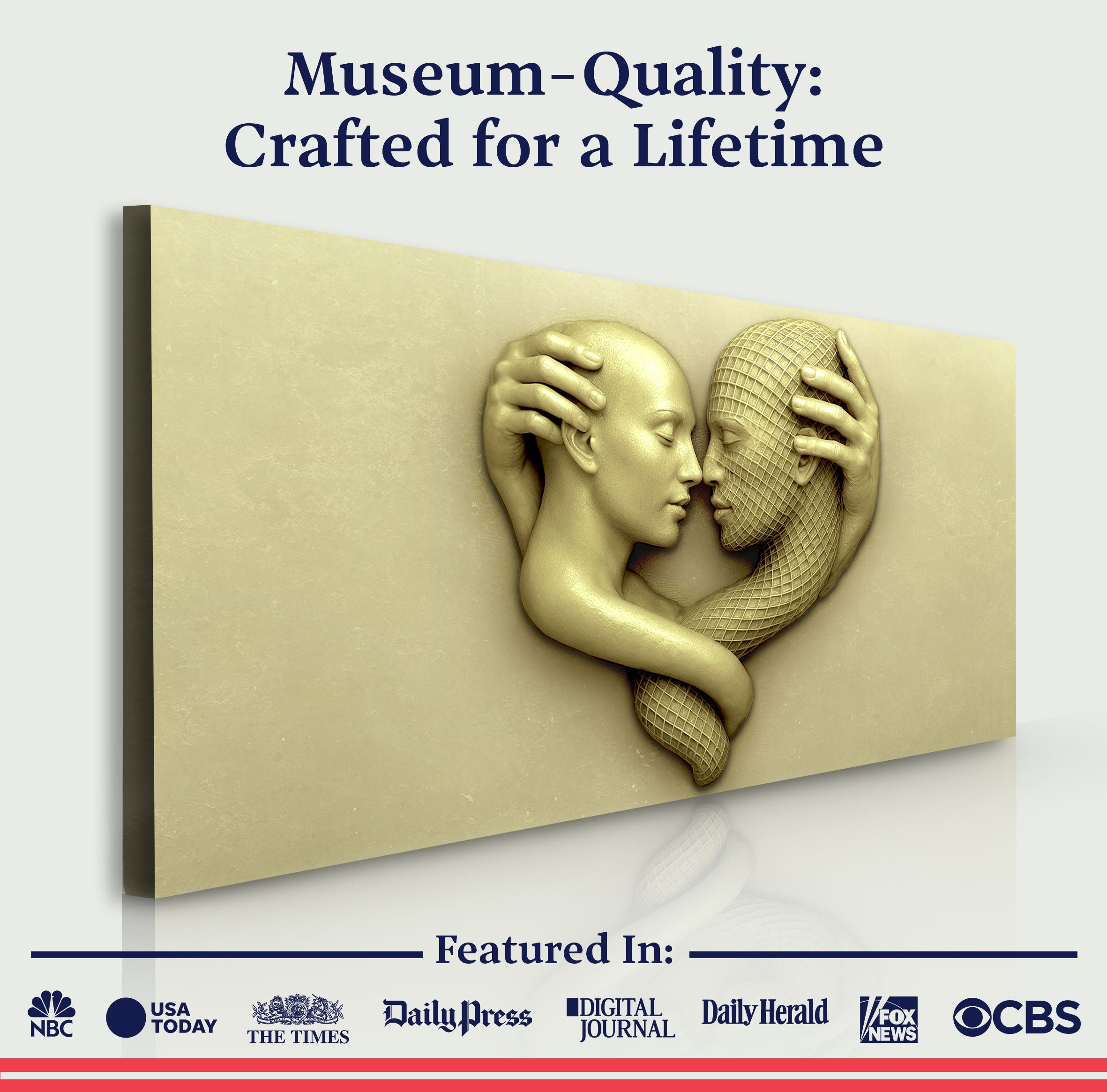 Eternal Love Figure Abstract Wall Art on sale at MyriadMart