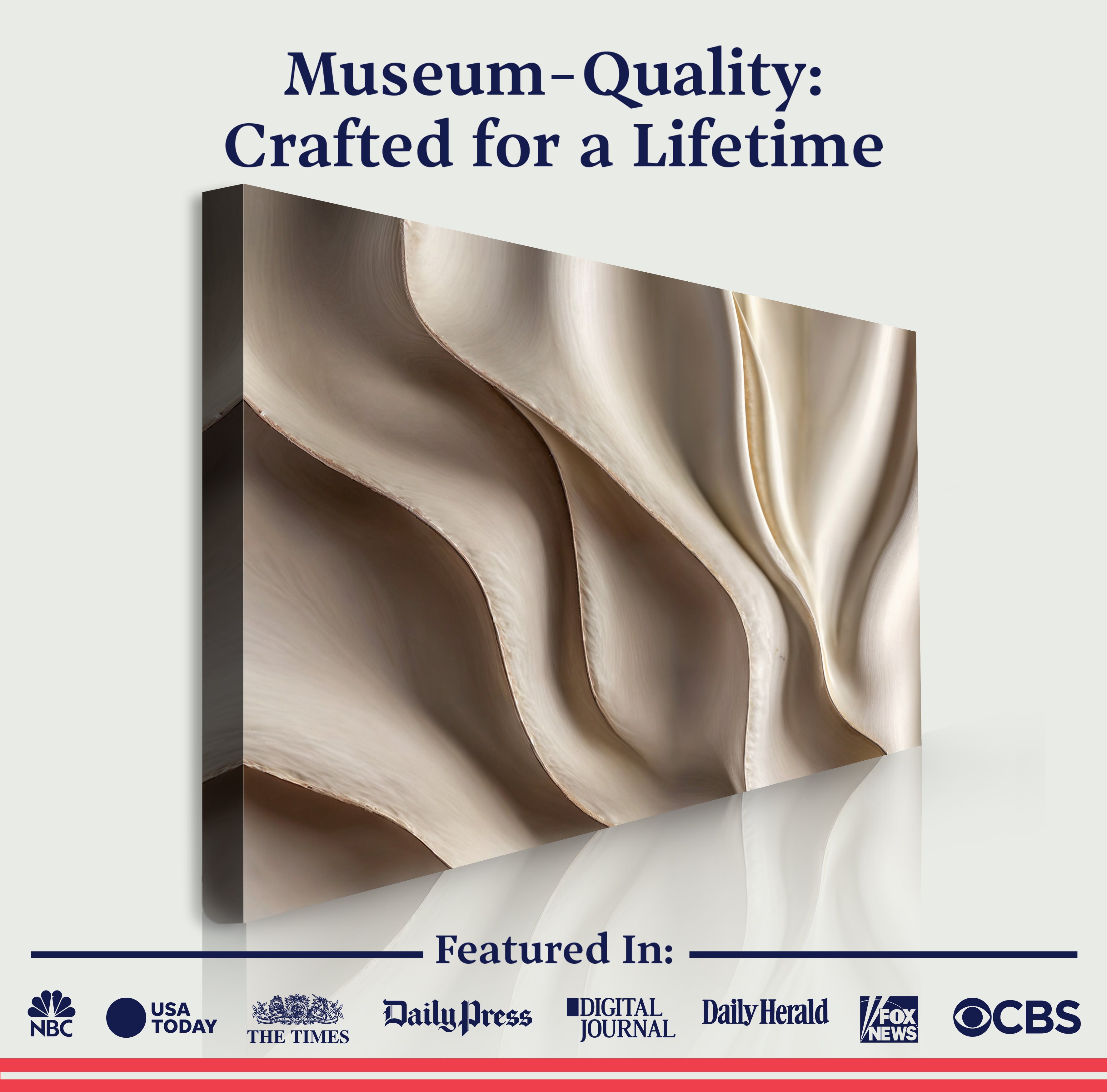 Beyond the Surface – 3D Abstract Waves Wall Art on sale at MyriadMart