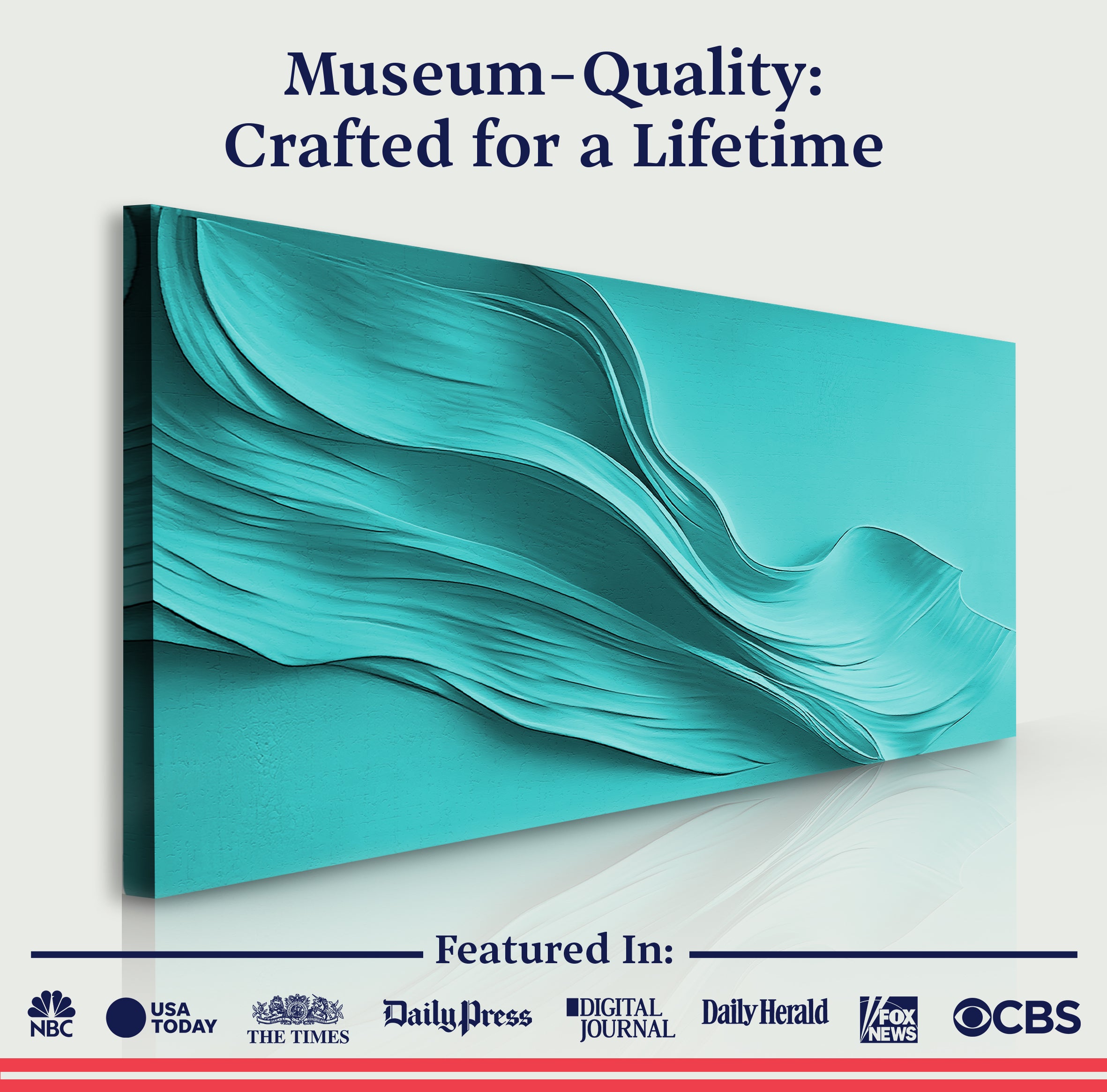 Turquoise Minimalist Wall Art on sale at MyriadMart