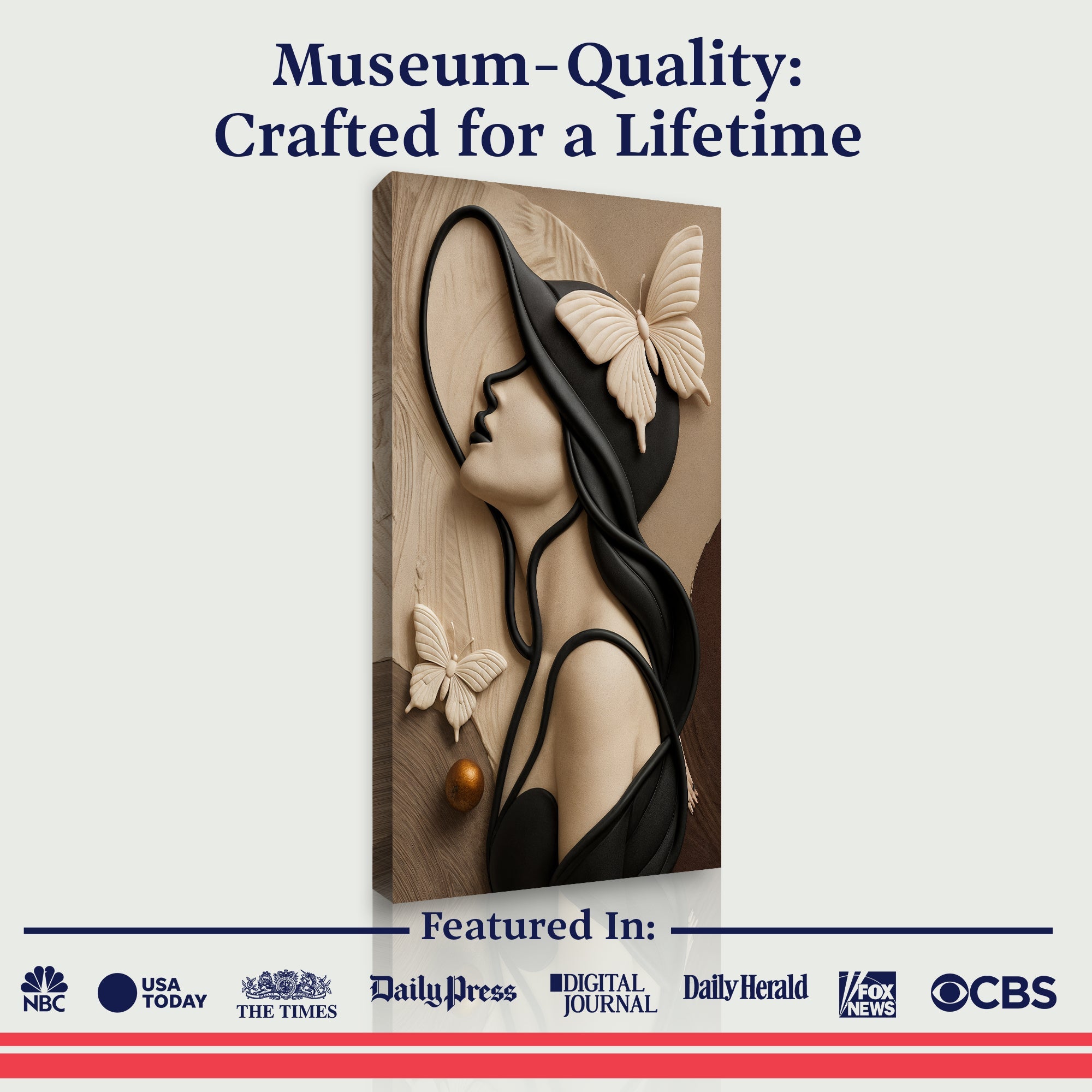 Woman's Delicate Lines Wall Art on sale at MyriadMart