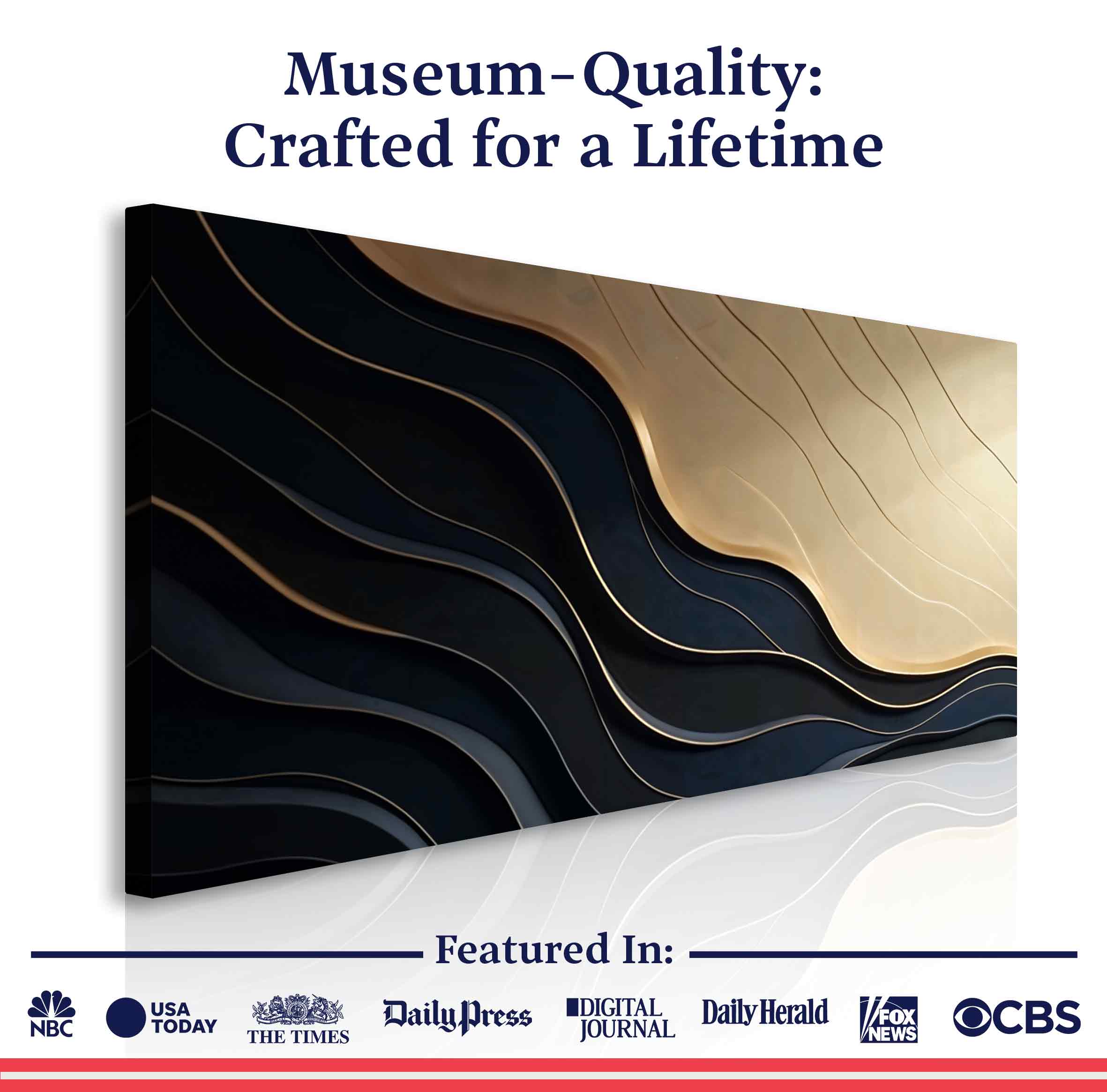 Black And Gold Minimalist Abstract VII on sale at MyriadMart