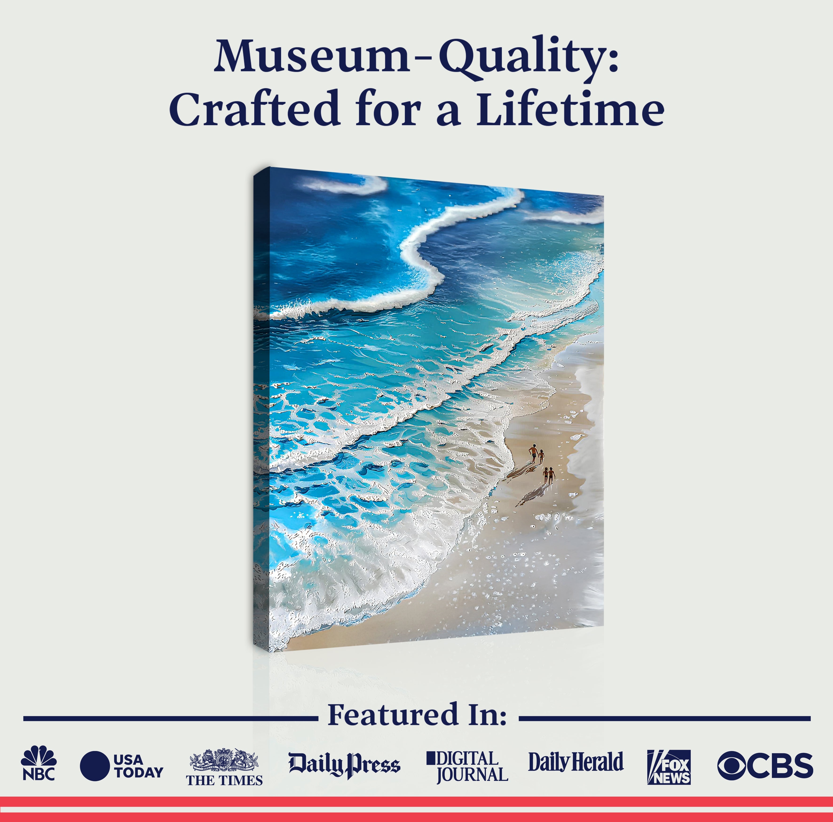 Beachfront Painting Coastal Wall Art III on sale at MyriadMart