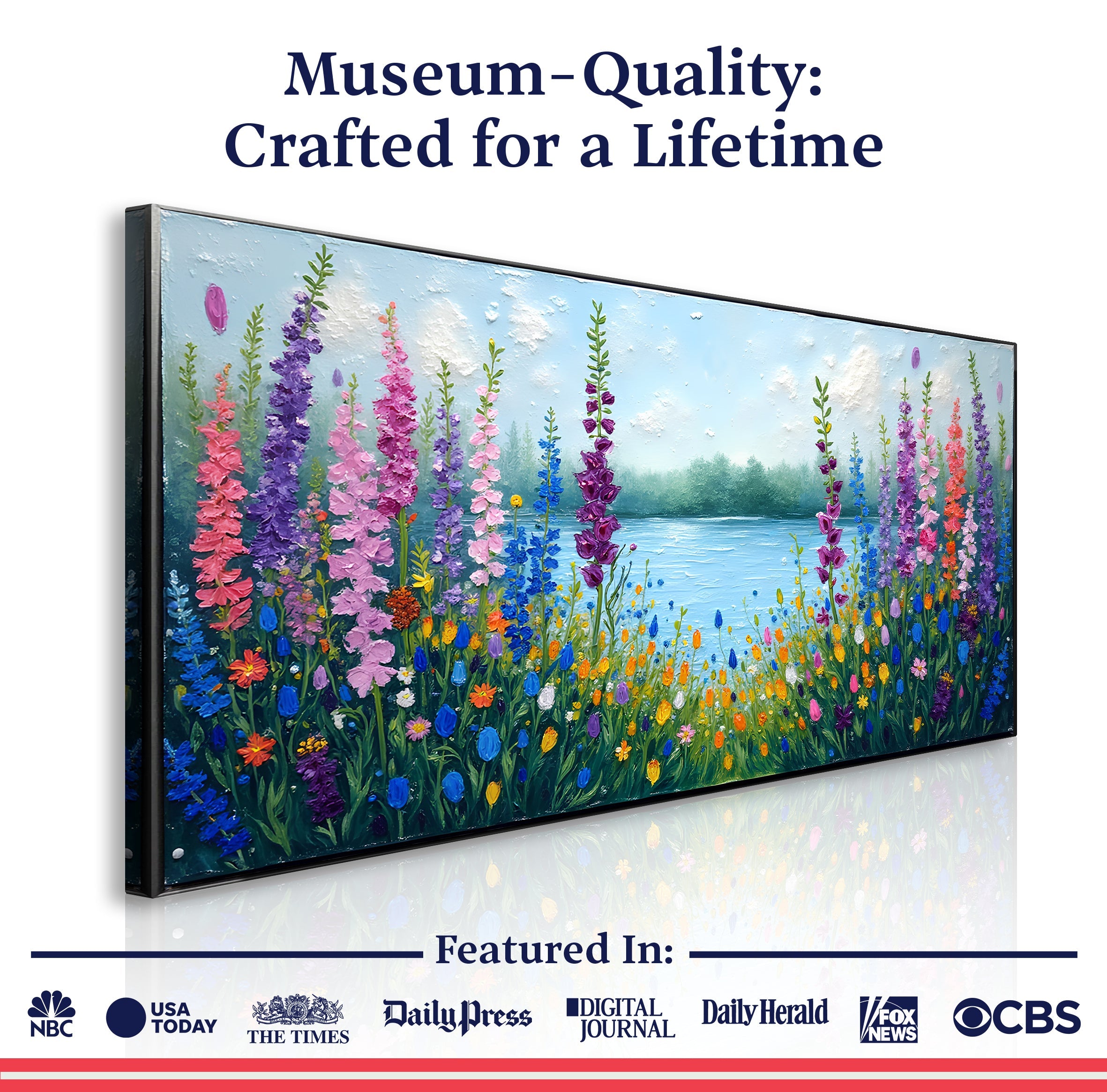 Alphine Meadow Impasto Wall Art on sale at MyriadMart