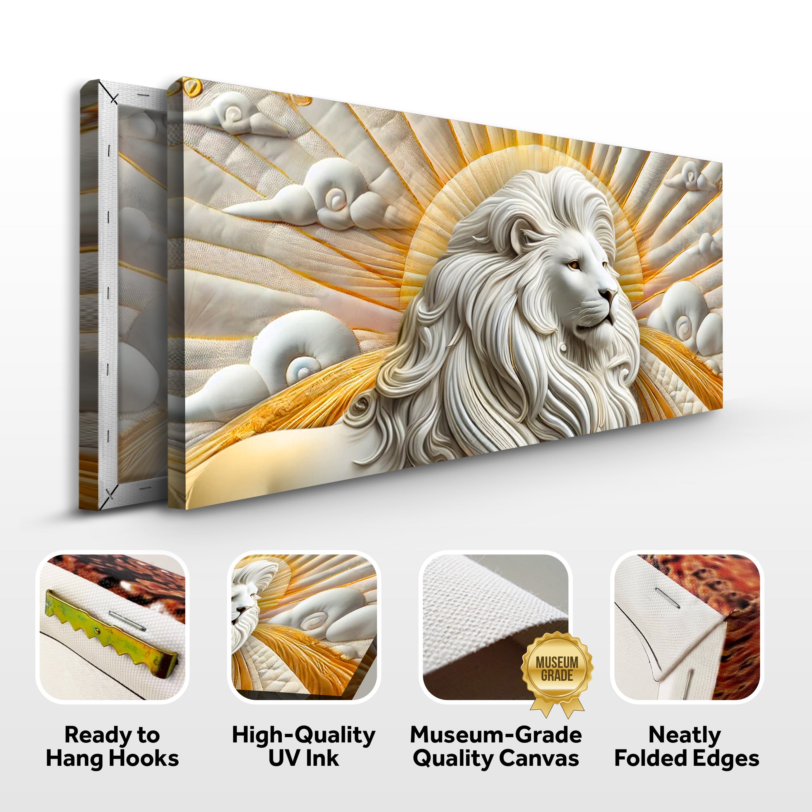 3D Majestic Lion Wall Art III on sale at MyriadMart