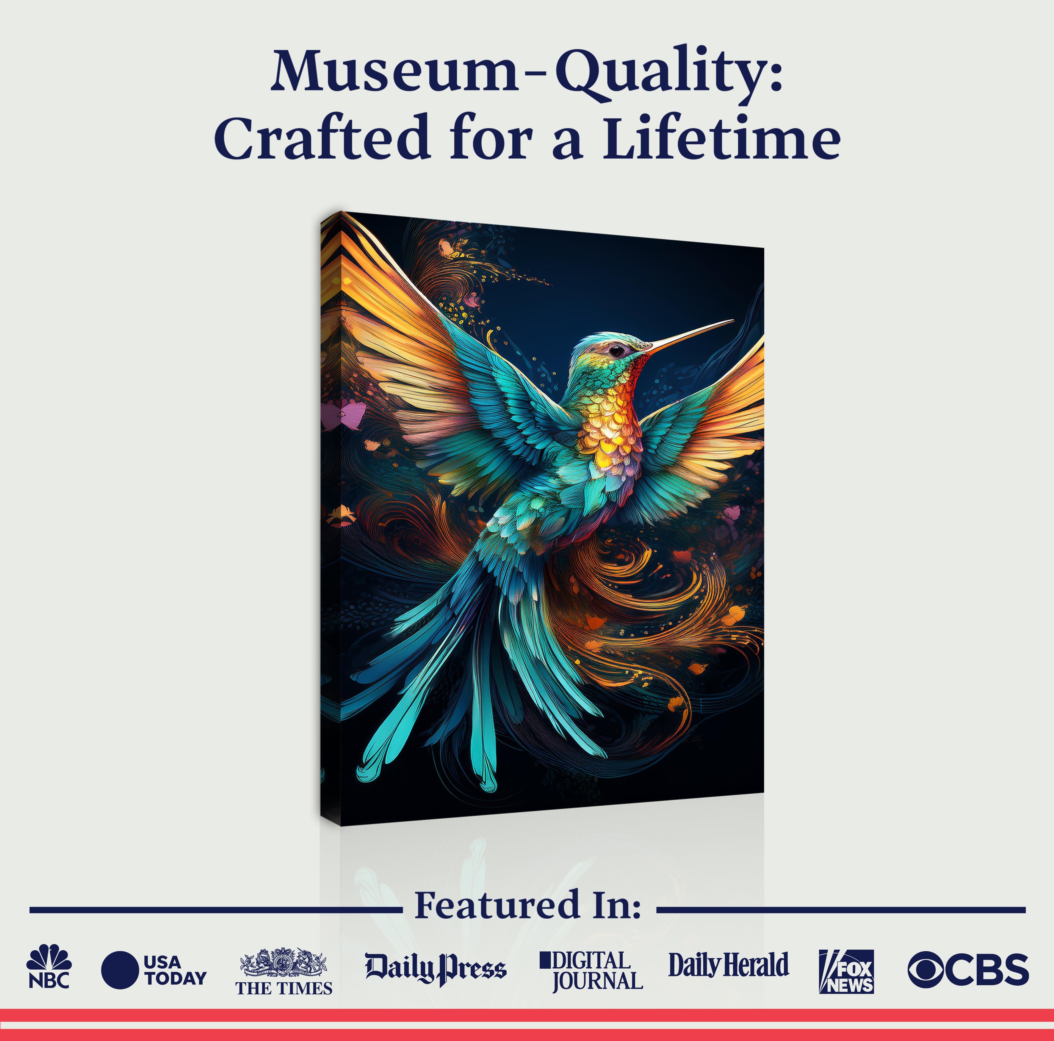 Humming Bird Abstract Wall Art II on sale at MyriadMart