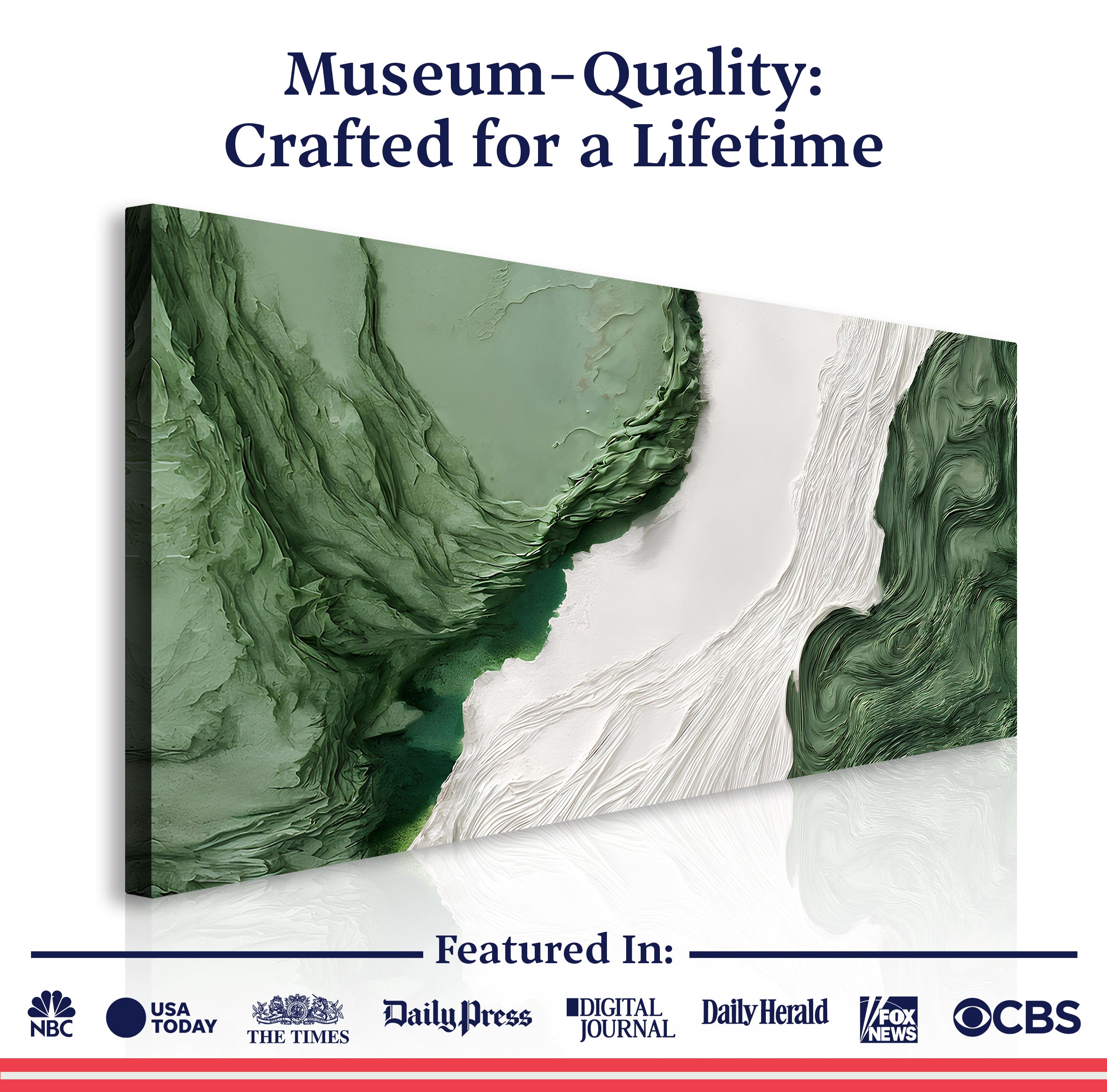 Green Rivers Abstract Wall Art V on sale at MyriadMart