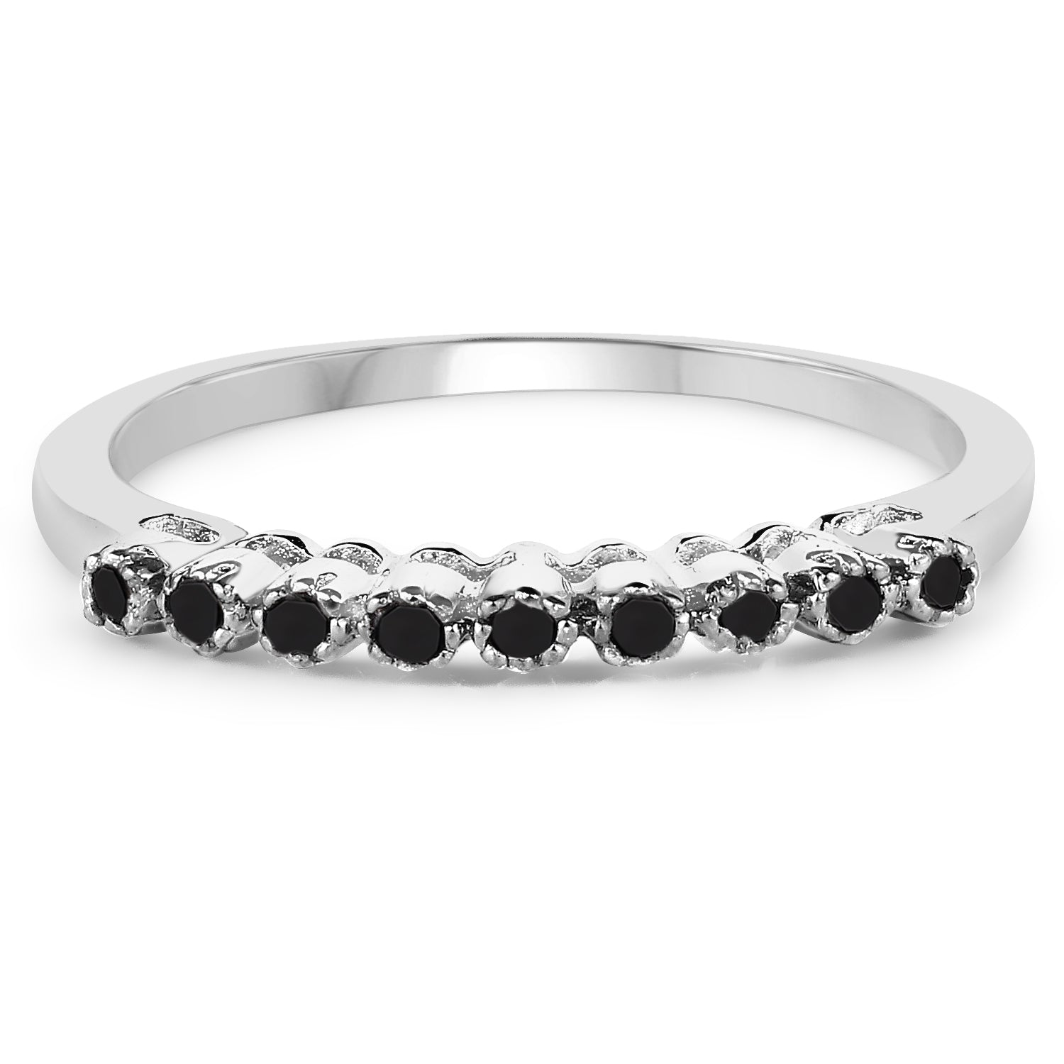 0.32 Carat Genuine Multi Diamond .925 Sterling Silver Ring on sale at MyriadMart