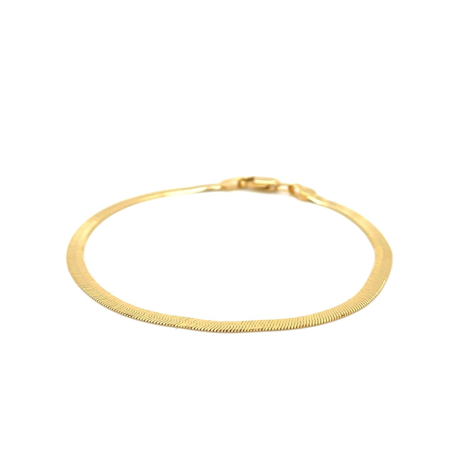 Imperial Herringbone Bracelet in 10k Yellow Gold 2.80 mm on sale at MyriadMart