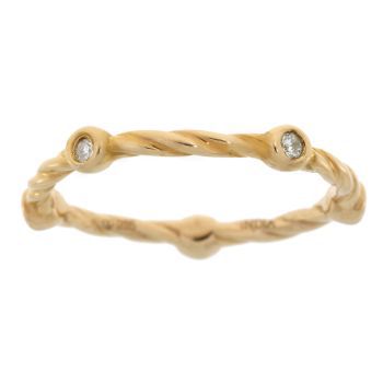 .07ct Diamond stackable band set Sterling Silver on sale at MyriadMart