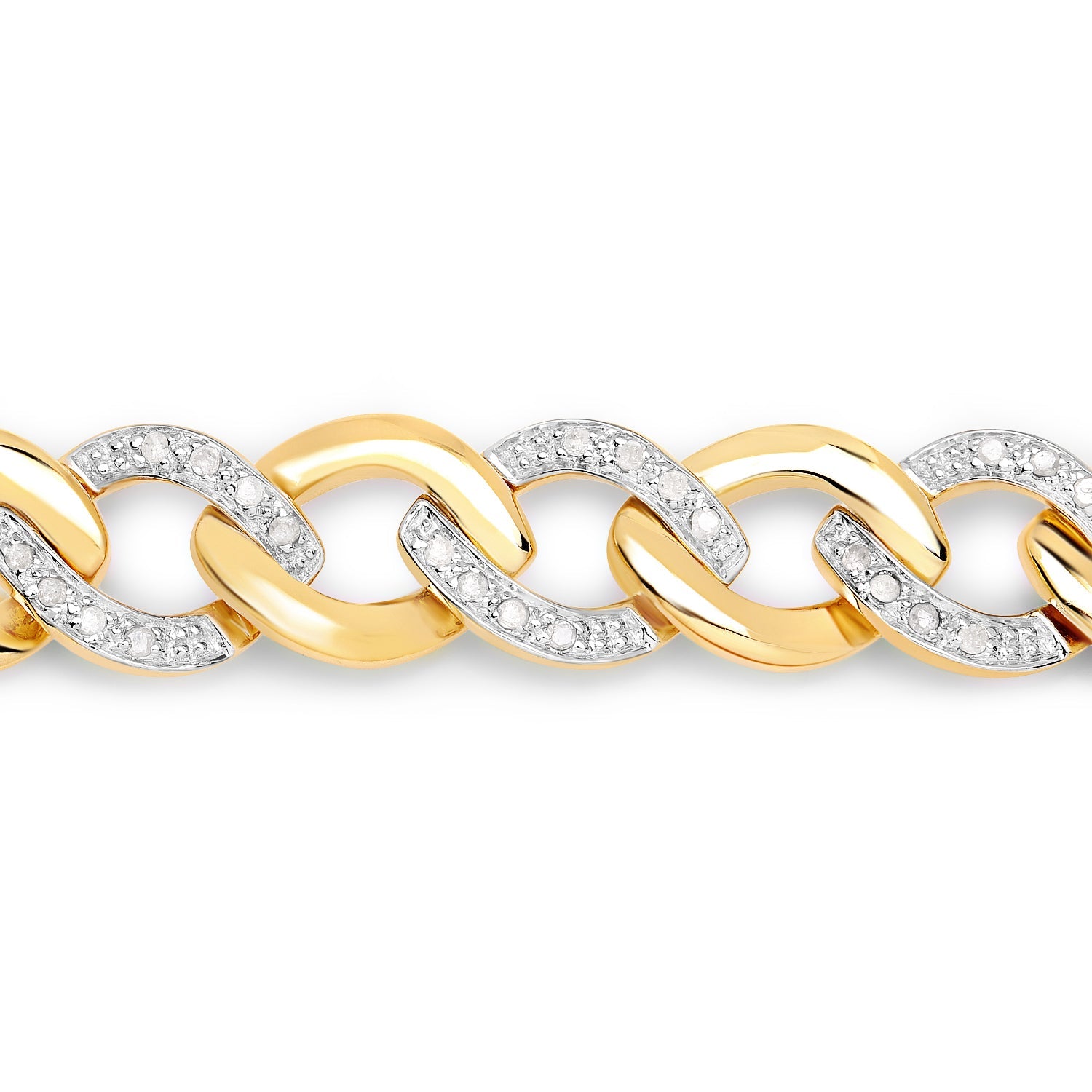 0.70 Carat Genuine White Diamond .925 Sterling Silver Bracelet on sale at MyriadMart
