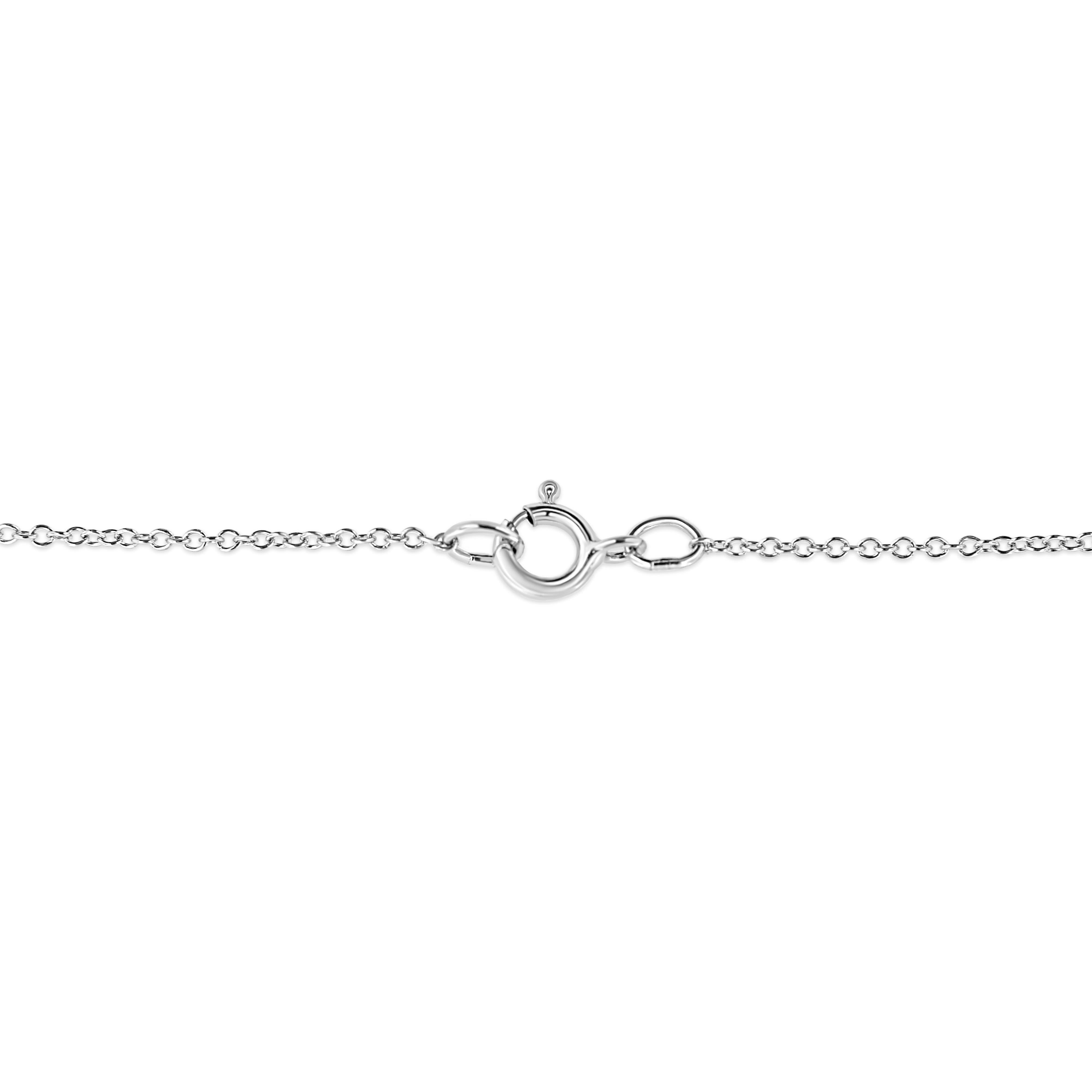 .925 Sterling Silver Pave-Set Diamond Accent Fairy Wing 18" Heart Pendant Necklace I-J Color, I1-I2 Clarity on sale at MyriadMart