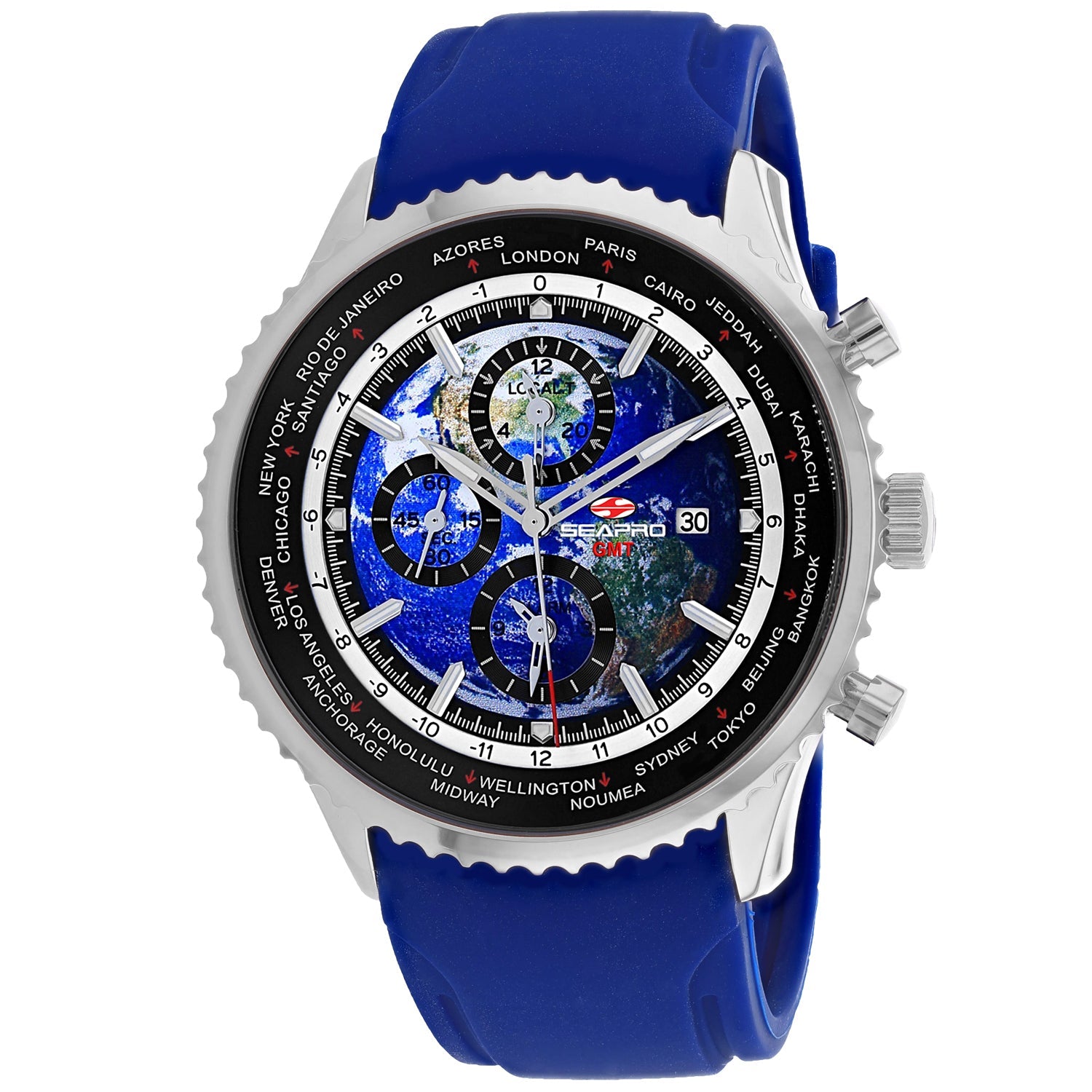 Seapro Men's Meridian World Timer GMT on sale at MyriadMart