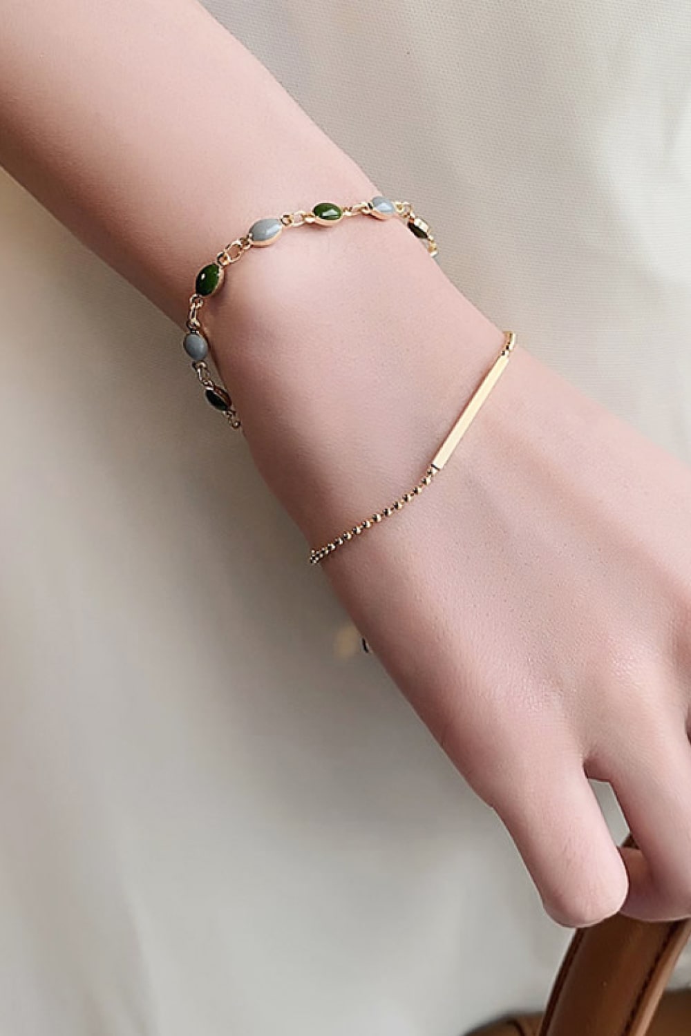 Alloy Double-Layered Bracelet