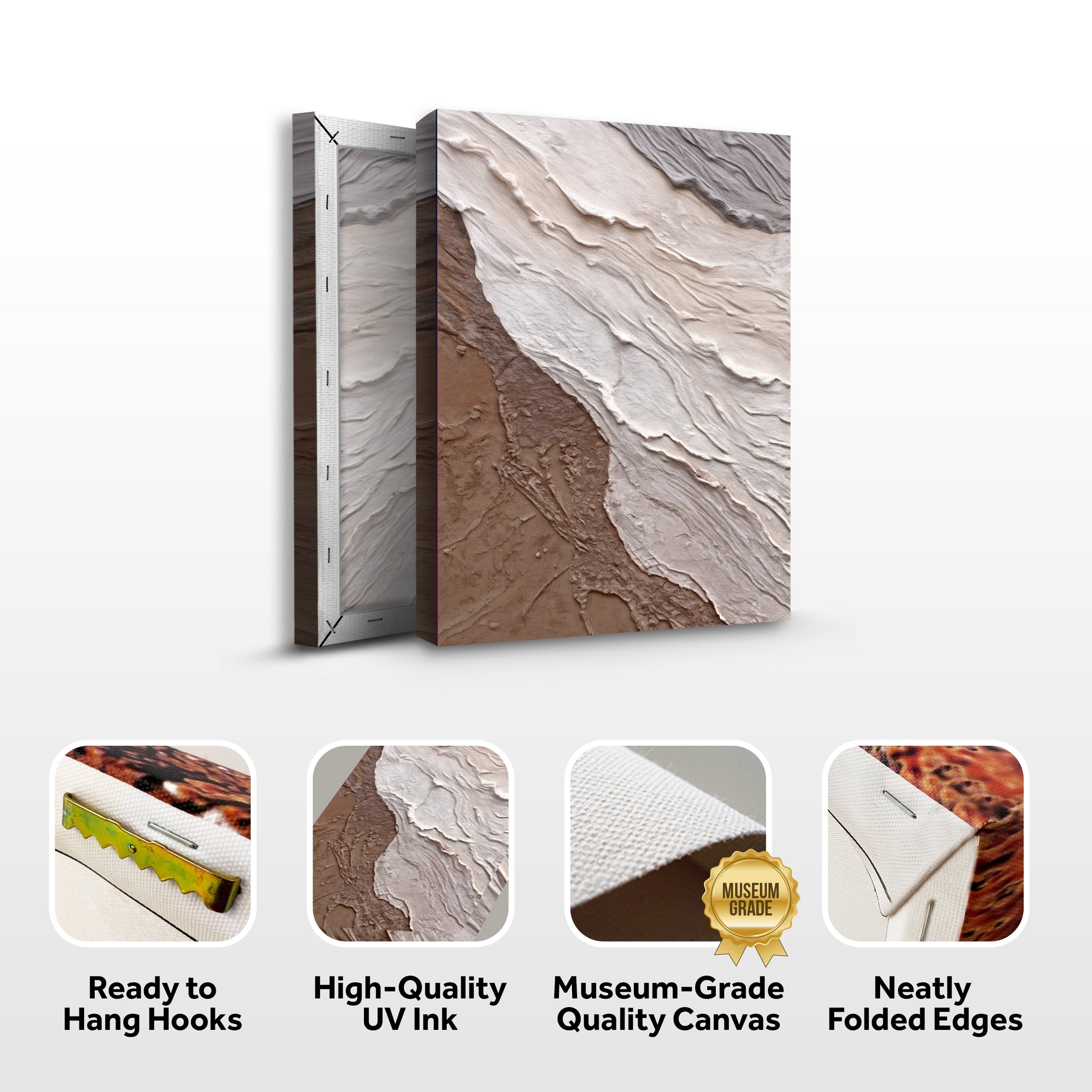 Abstract Earthy Waves Wall Art on sale at MyriadMart