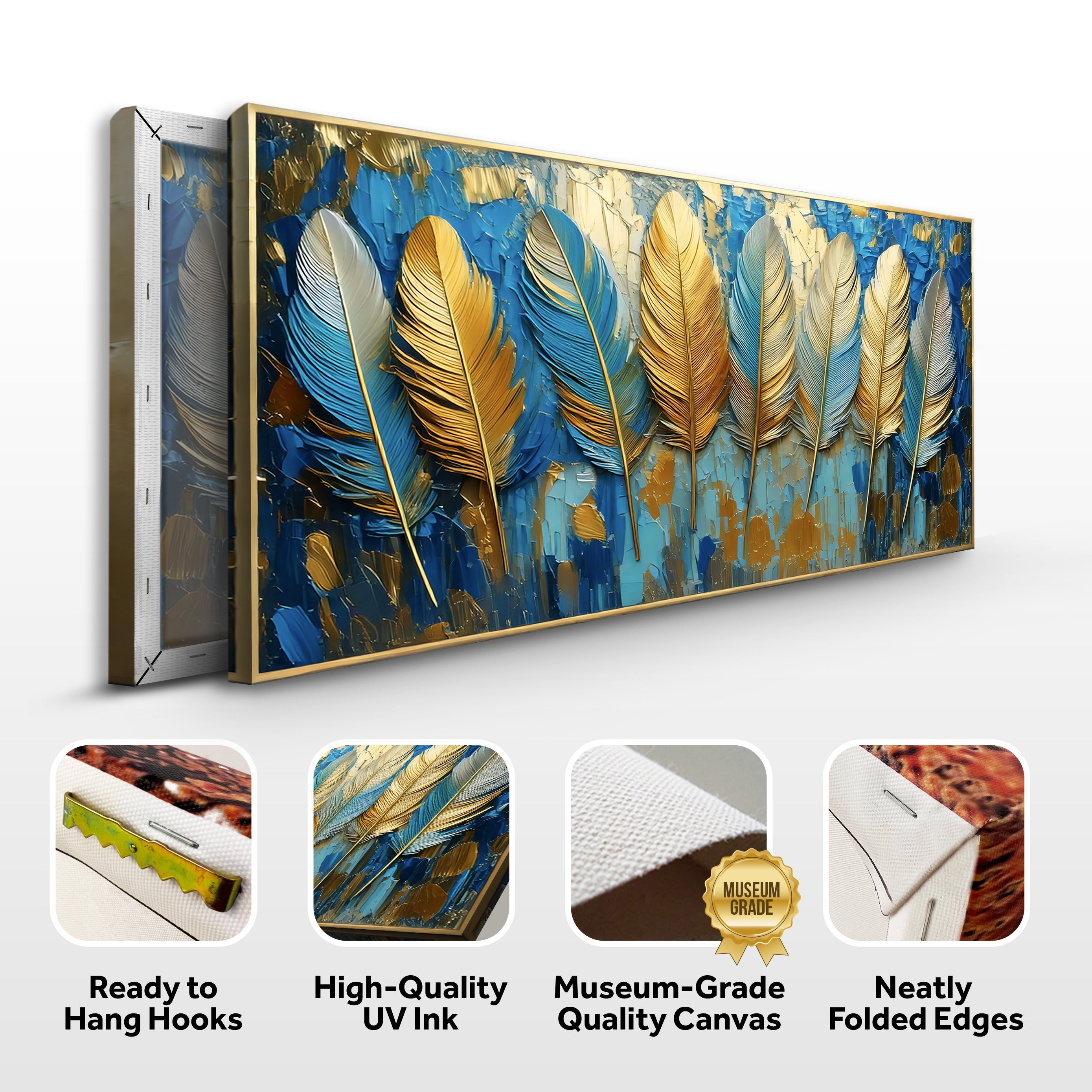 Confetti Sky Impasto Wall Art on sale at MyriadMart