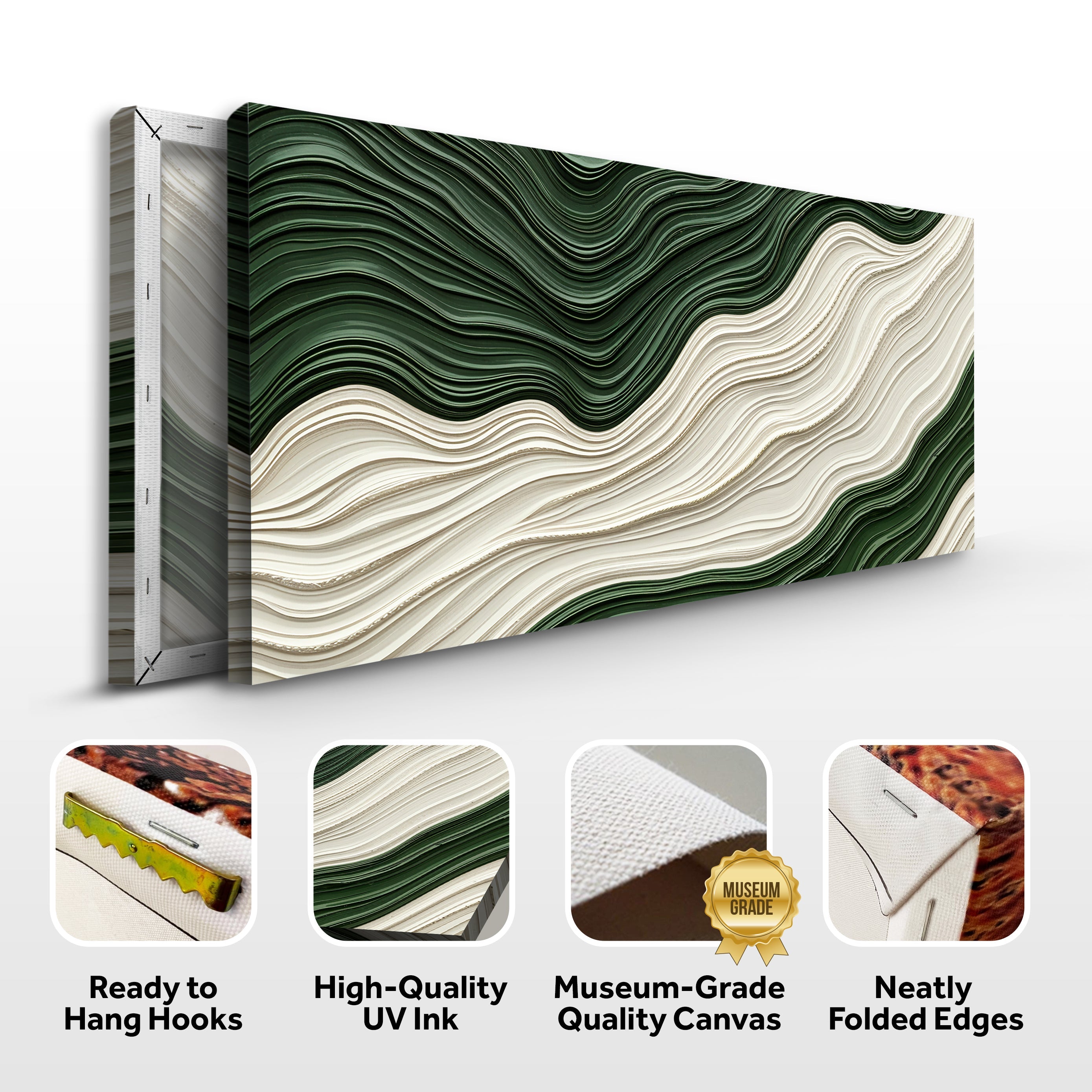 Green Rivers Abstract Wall Art VIII on sale at MyriadMart