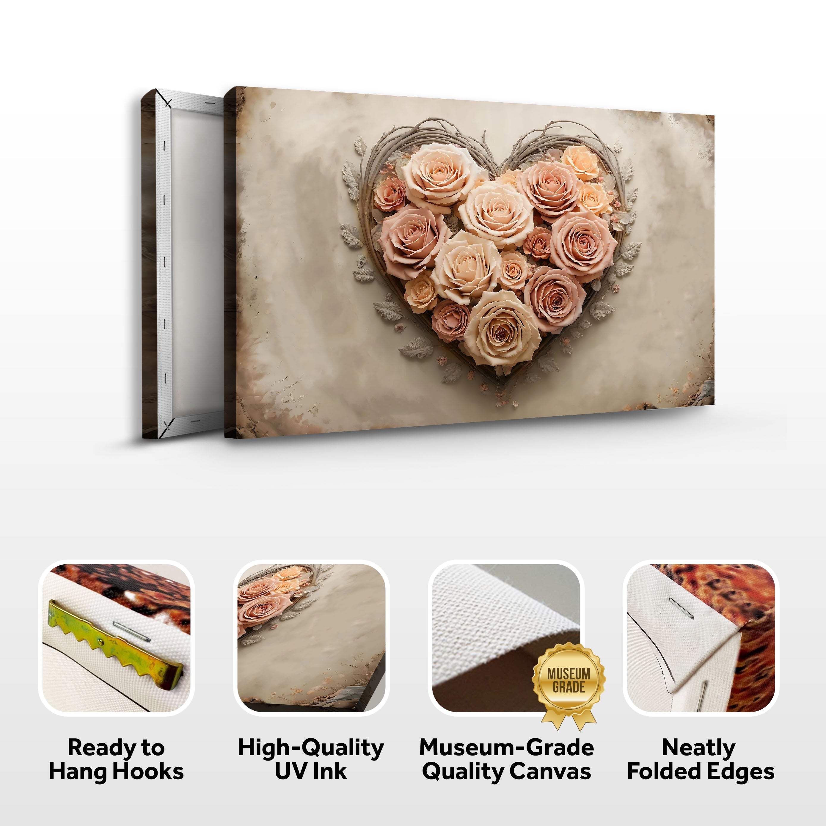 3D Floral Heart Wall Art III on sale at MyriadMart