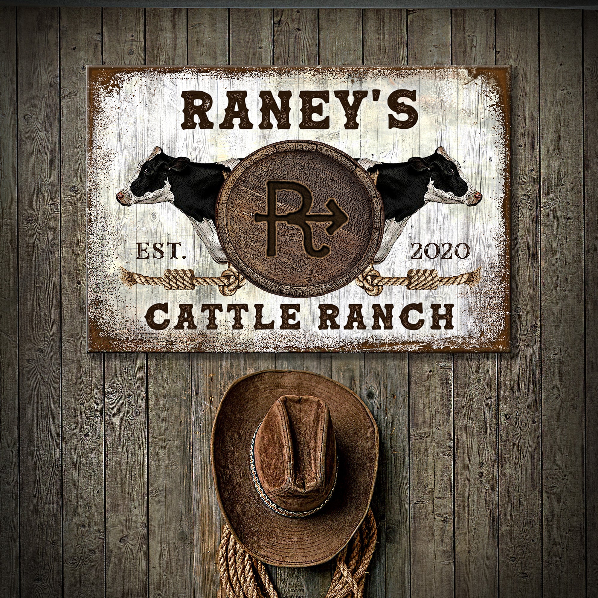 Cattle Brand - Holstein Sign on sale at MyriadMart