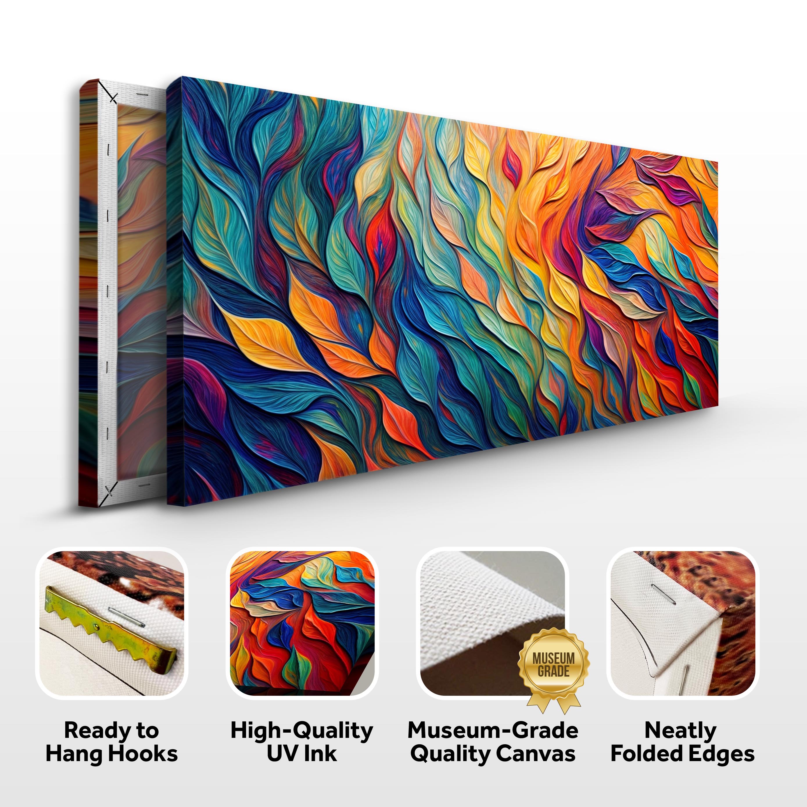 Chroma Whispers Impasto Wall Art on sale at MyriadMart