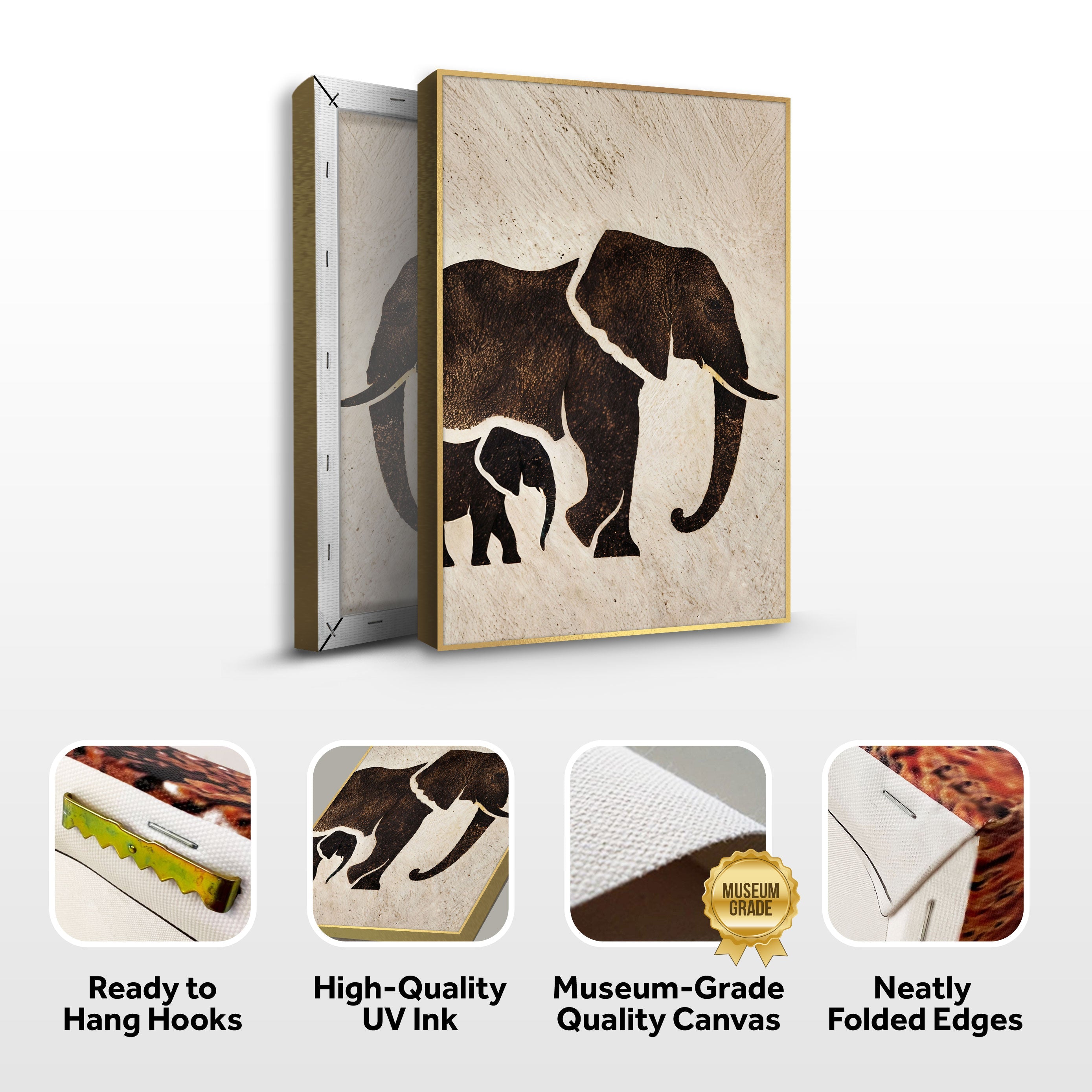 Elephant Heritage Wall Art on sale at MyriadMart