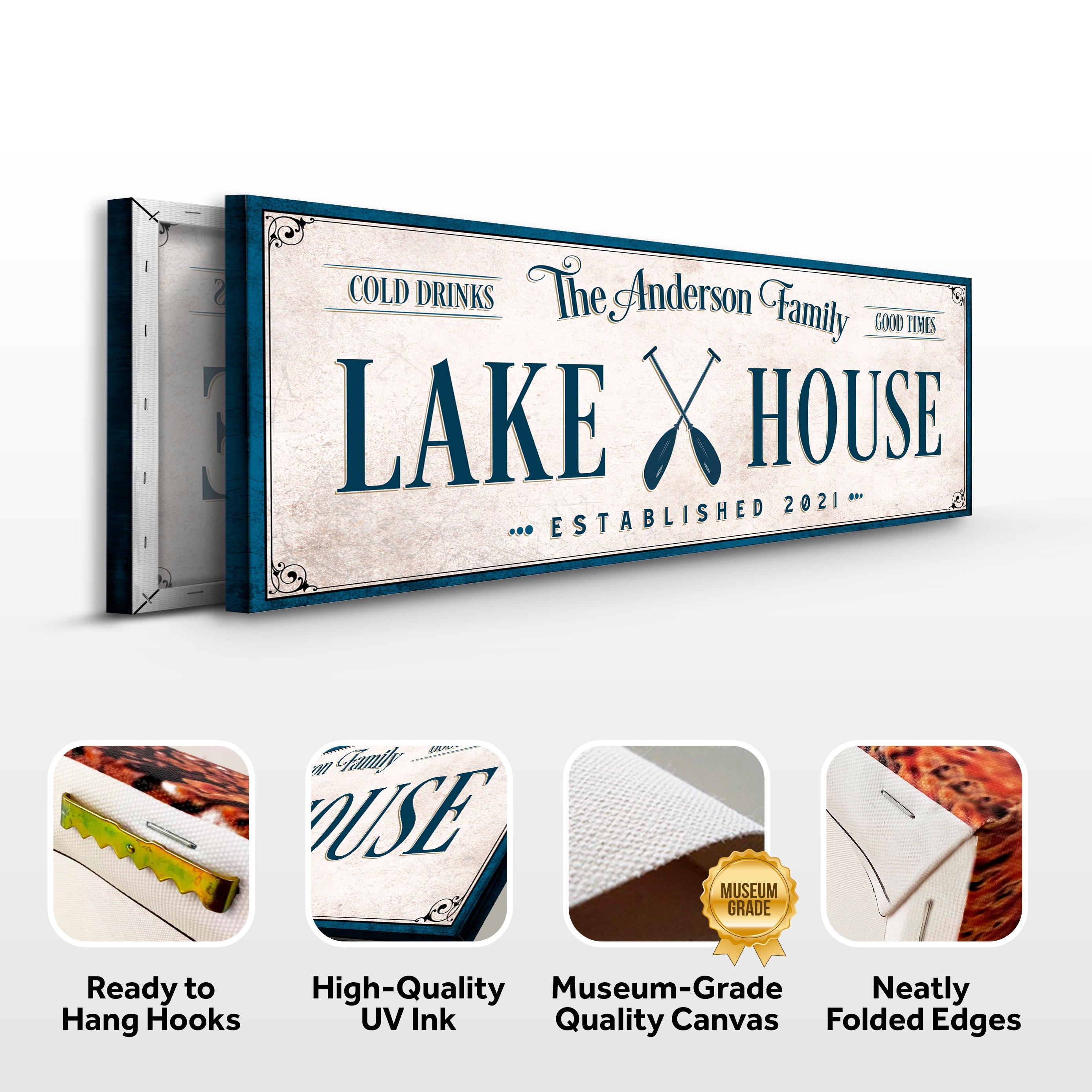 Personalized Lake House Sign IV on sale at MyriadMart