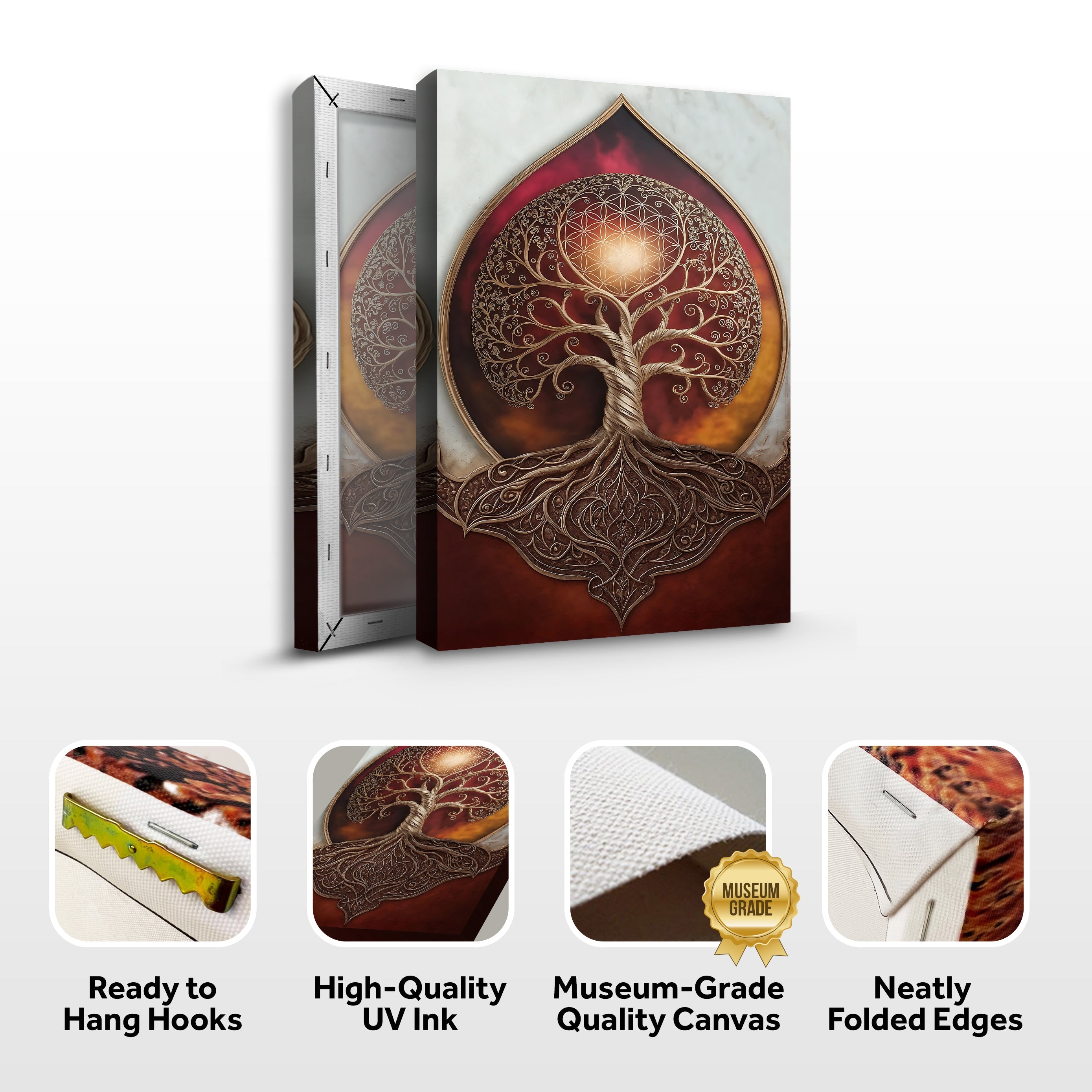 Tree of Life: Sacred Geometry Abstract Wall Art on sale at MyriadMart