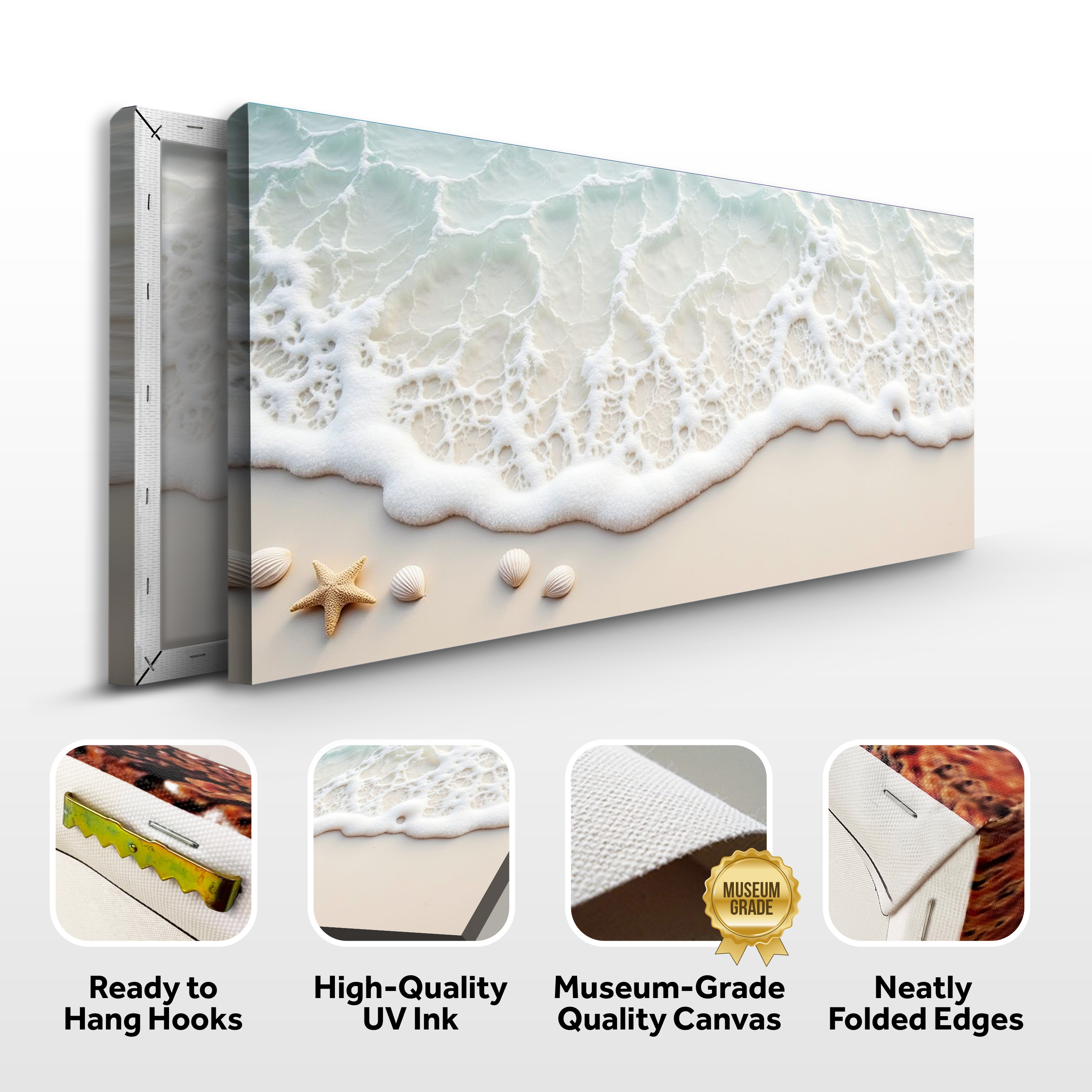 Serene Ocean Wave Coastal Wall Art X on sale at MyriadMart