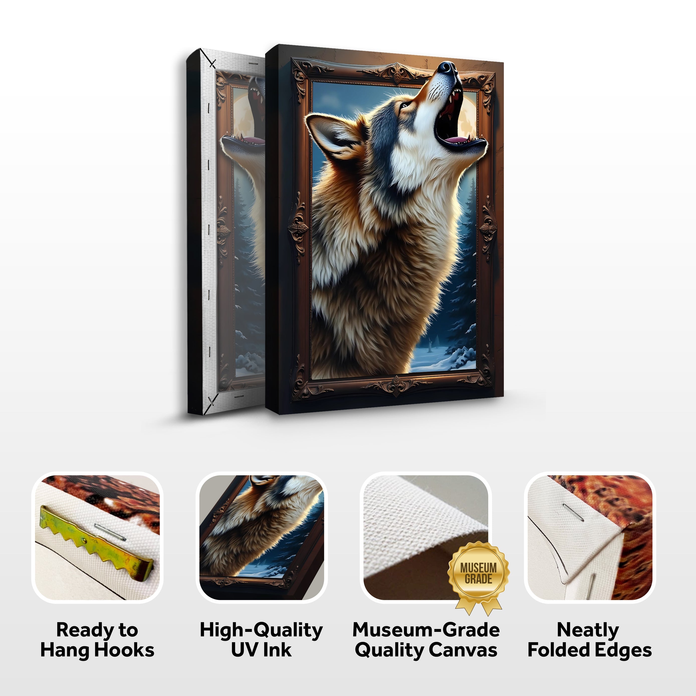 3D Wolf Wall Art on sale at MyriadMart