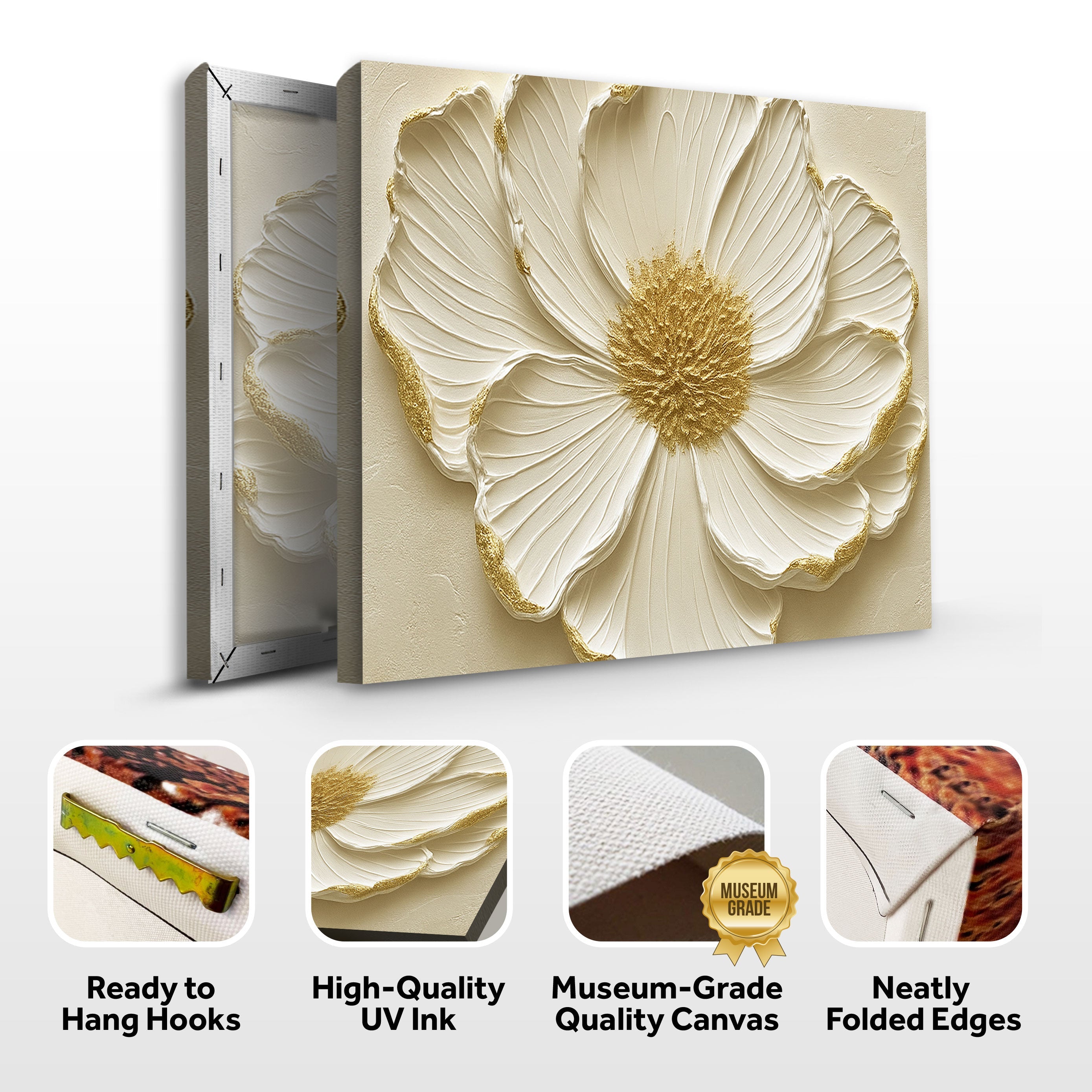 Modern Abstract Flower Wall Art on sale at MyriadMart