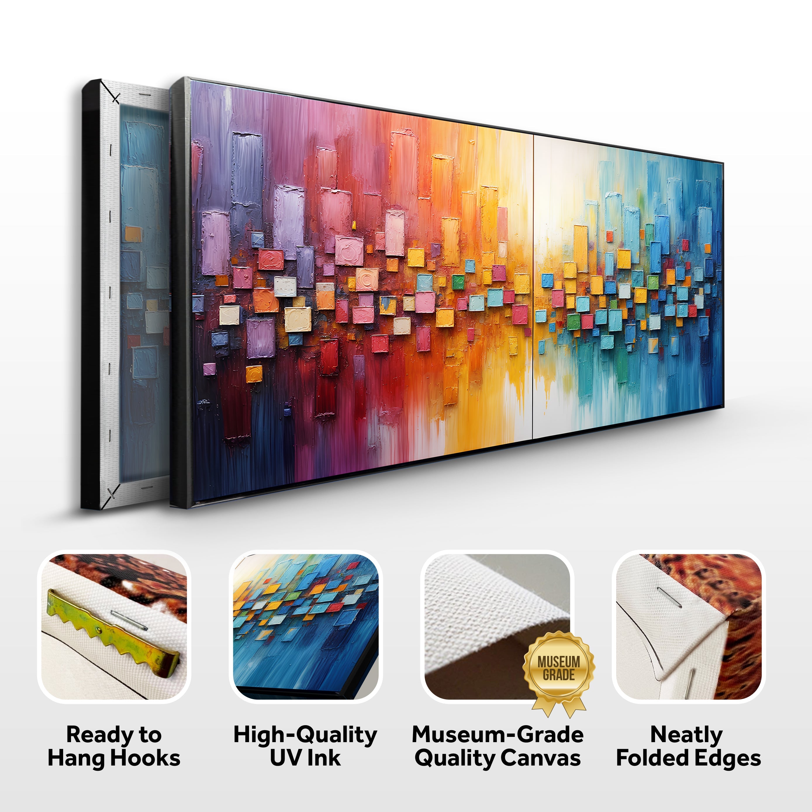 Chroma Dance Impasto Wall Art on sale at MyriadMart